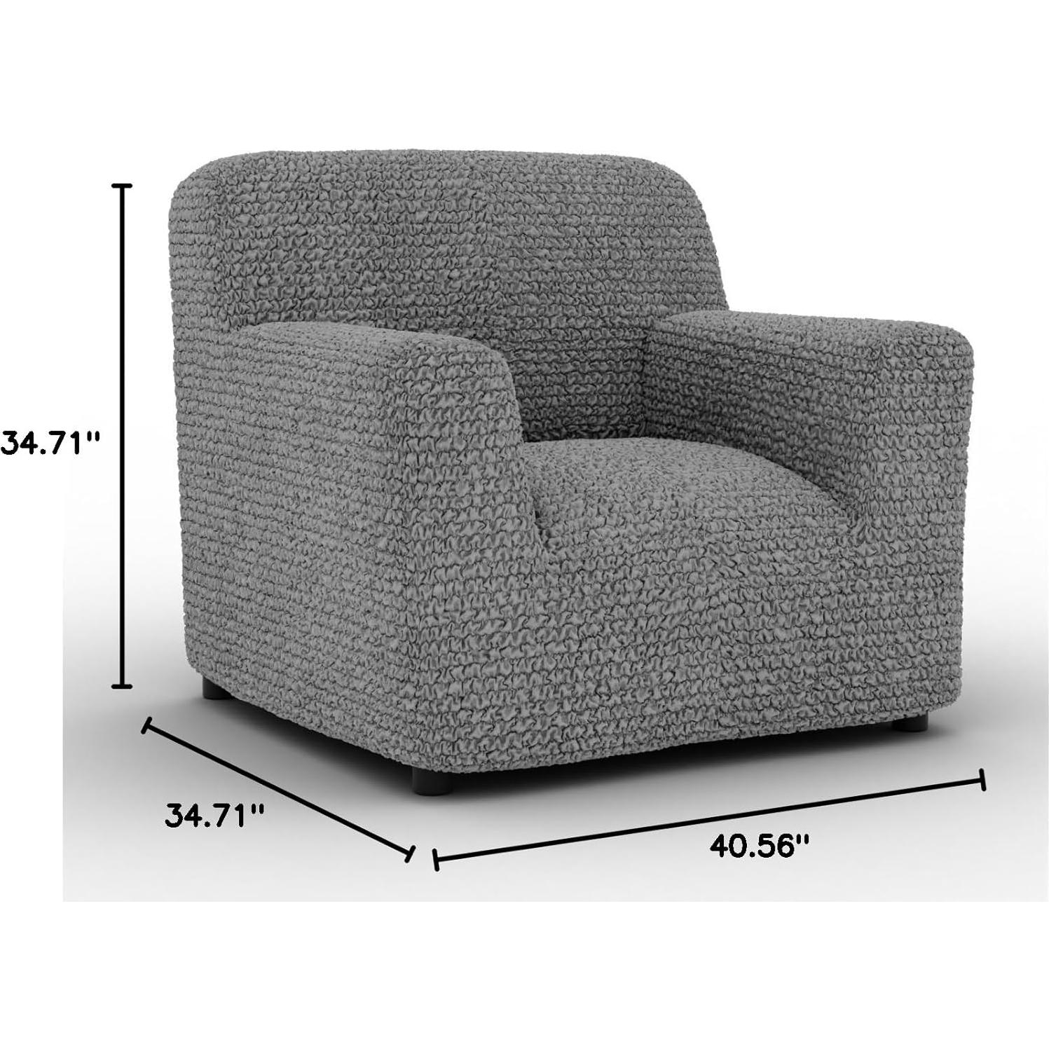 Funda de Sillón PAULATO BY GA.I.CO. Ajustable Microfibra Ceniza