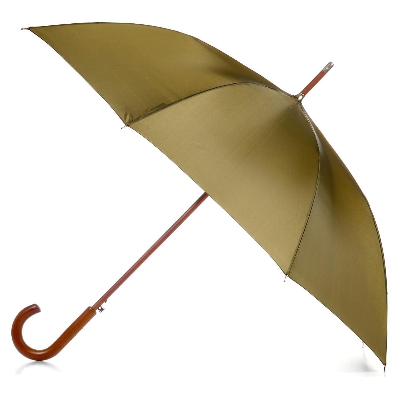 Paraguas Totes Automático Verde Oliva 121 cm Mango de Madera