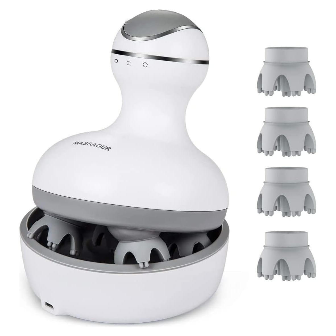 Masajeador de cuero cabelludo LATME ST-701 con 28 nodos 3D