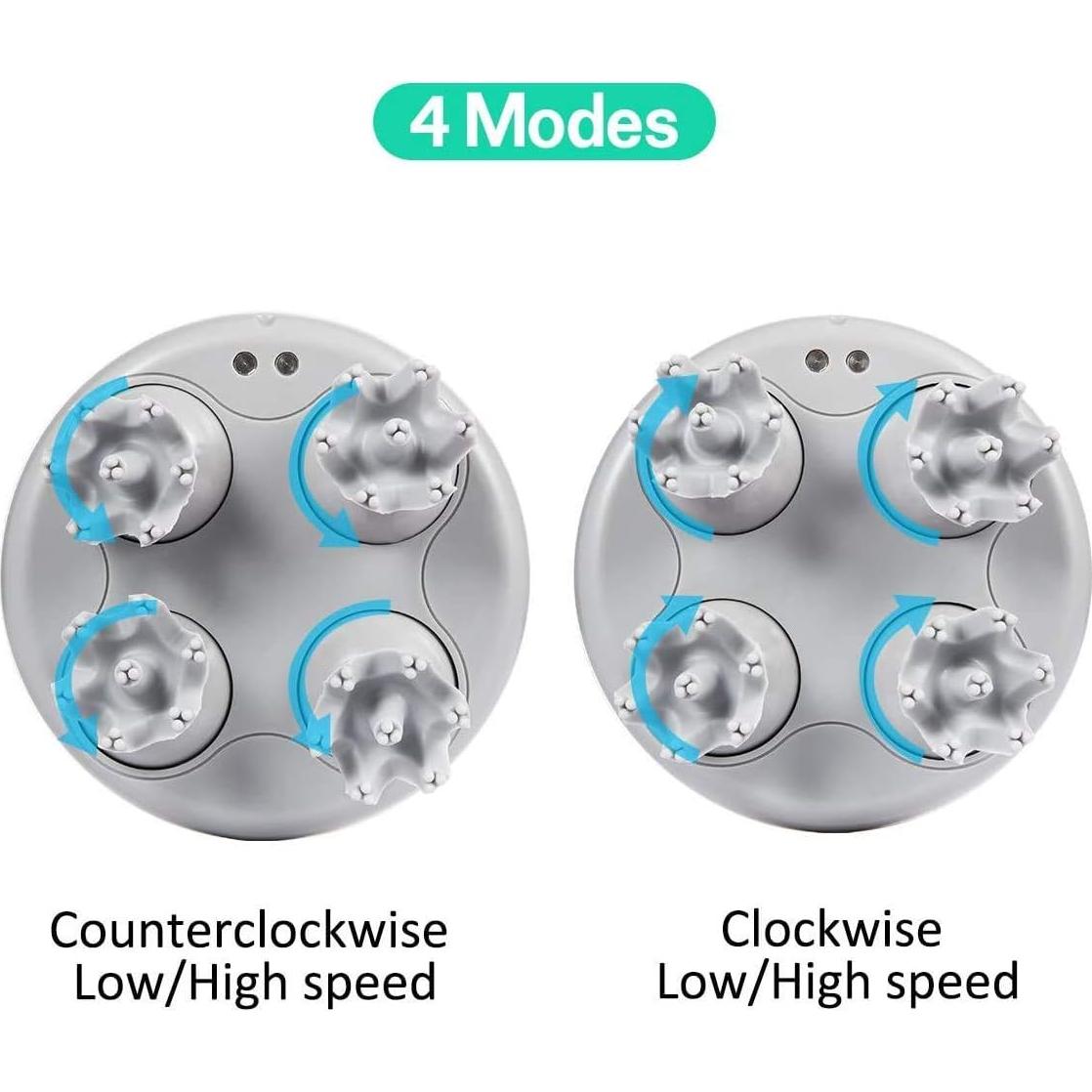Masajeador de cuero cabelludo LATME ST-701 con 28 nodos 3D