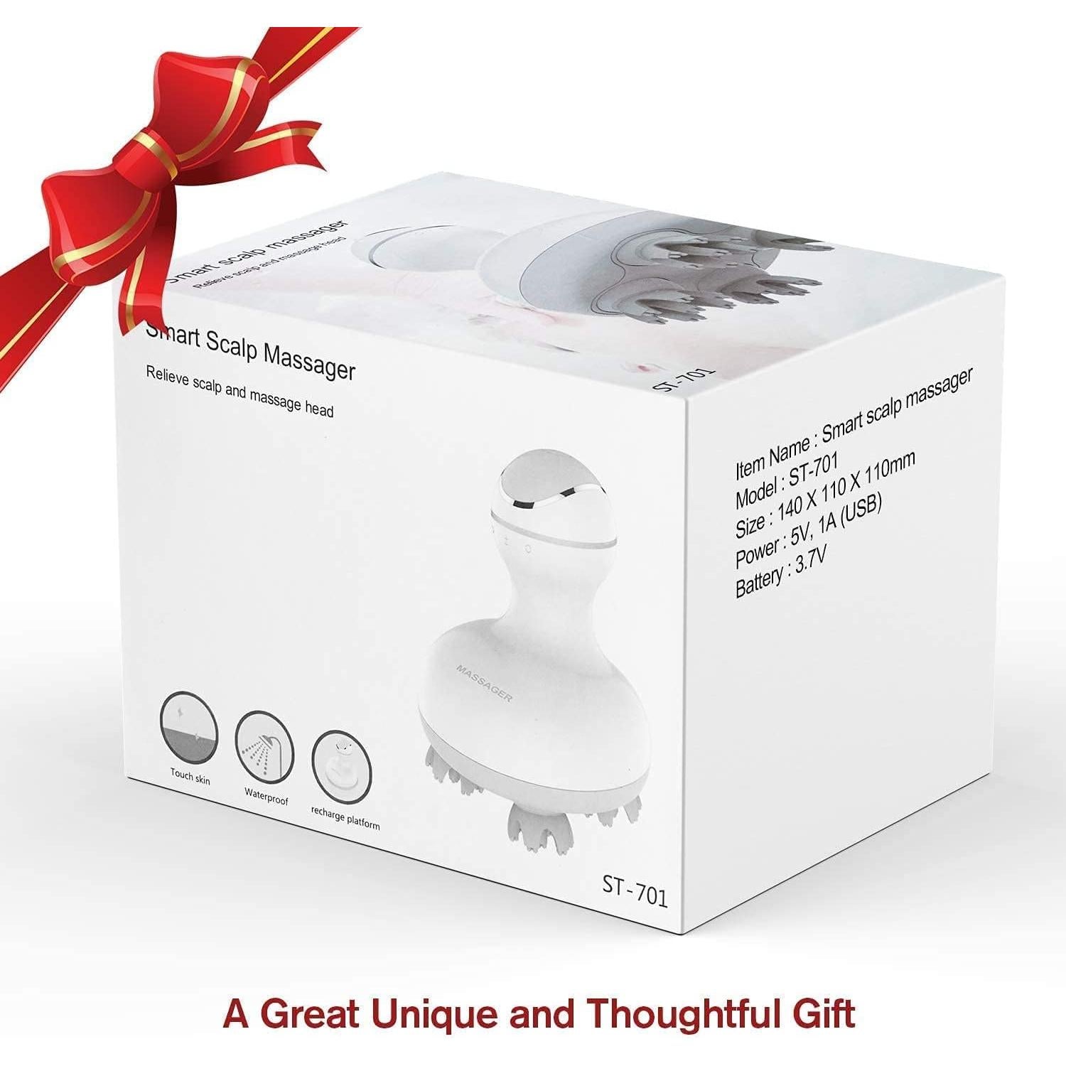 Masajeador de cuero cabelludo LATME ST-701 con 28 nodos 3D