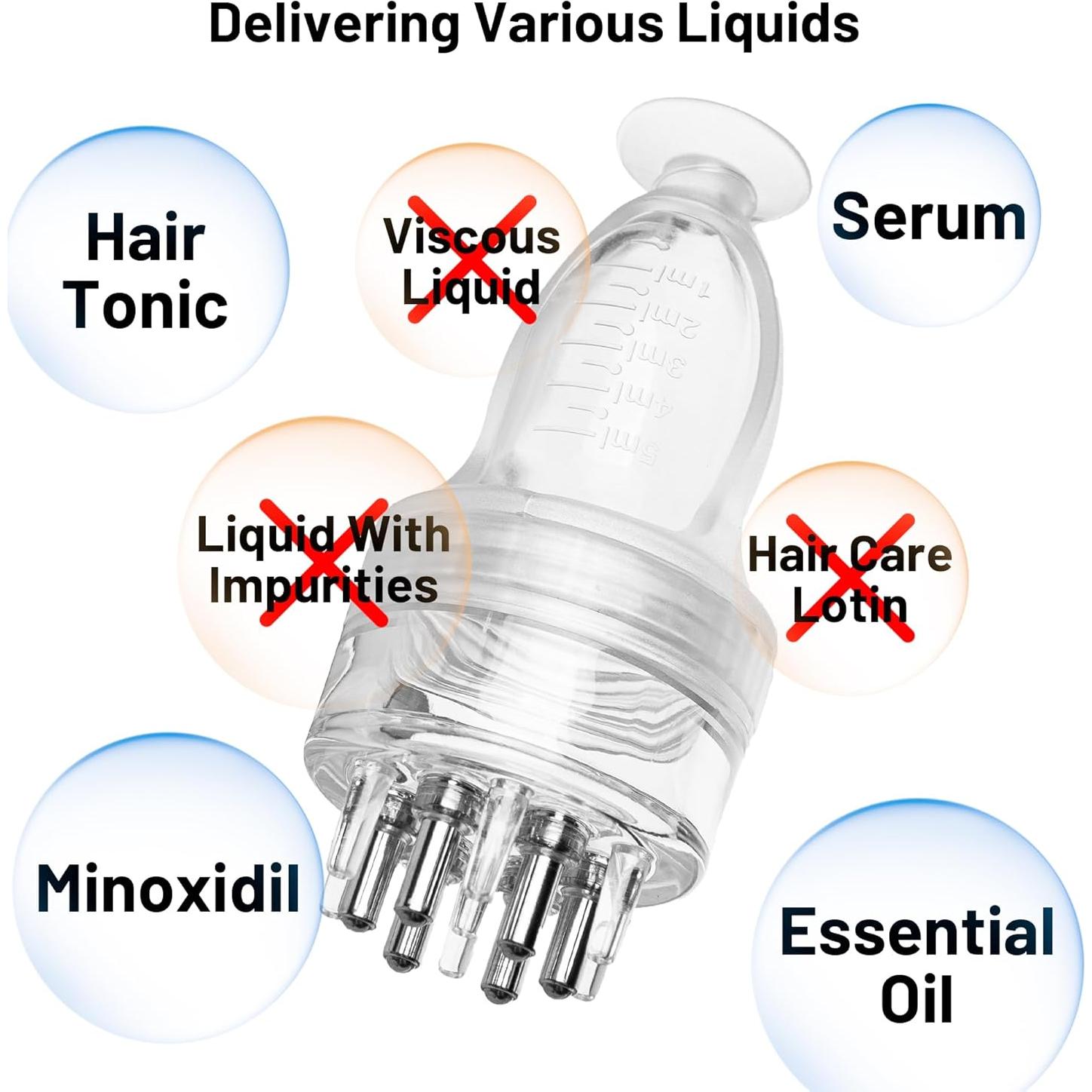 Peine Aplicador de Aceite HASSLICKIT 5ml Masajeador Cabello