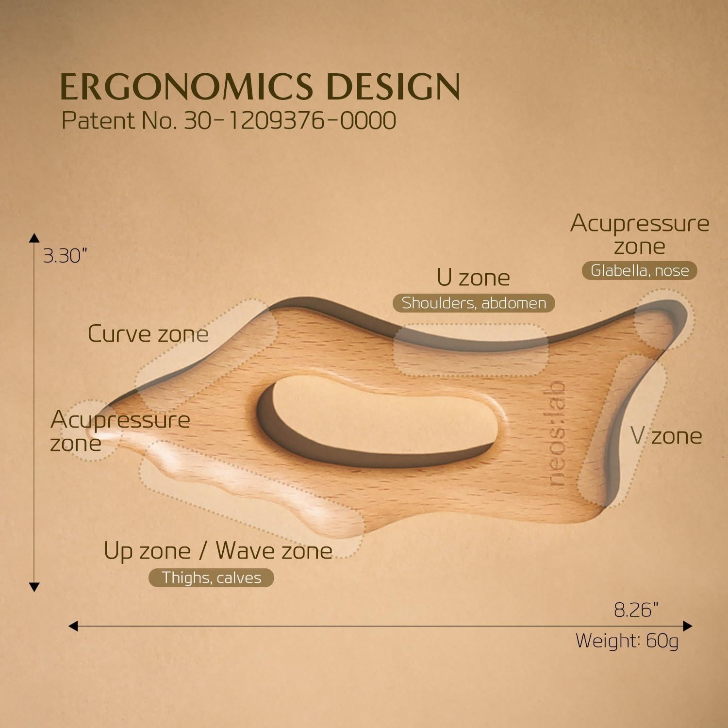 Escultor Corporal Neos:lab de Madera de Haya para Masaje