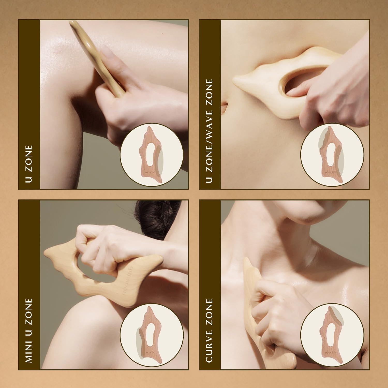 Escultor Corporal Neos:lab de Madera de Haya para Masaje