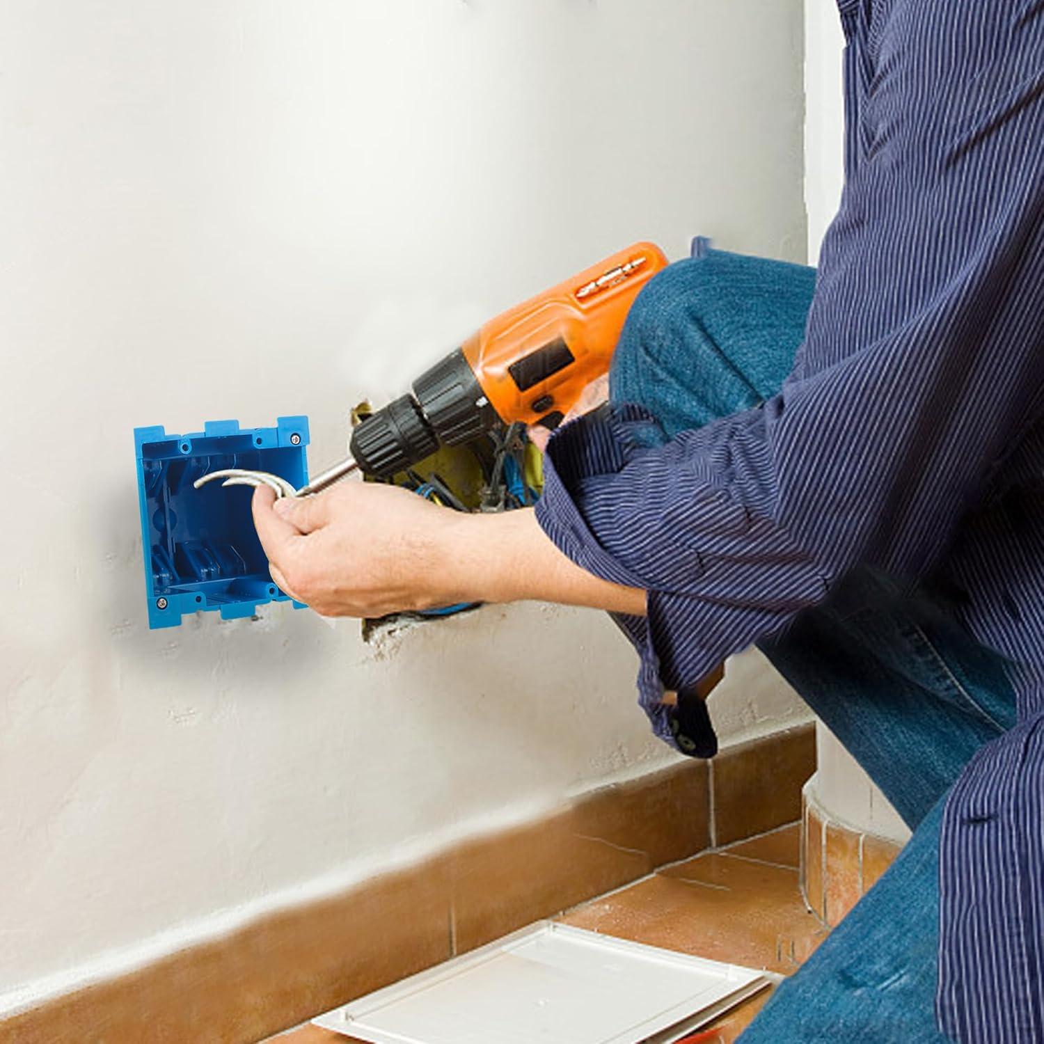 Paquete de 5 cajas eléctricas de 2 gang ANKYLHUA 10.8x9.3 cm