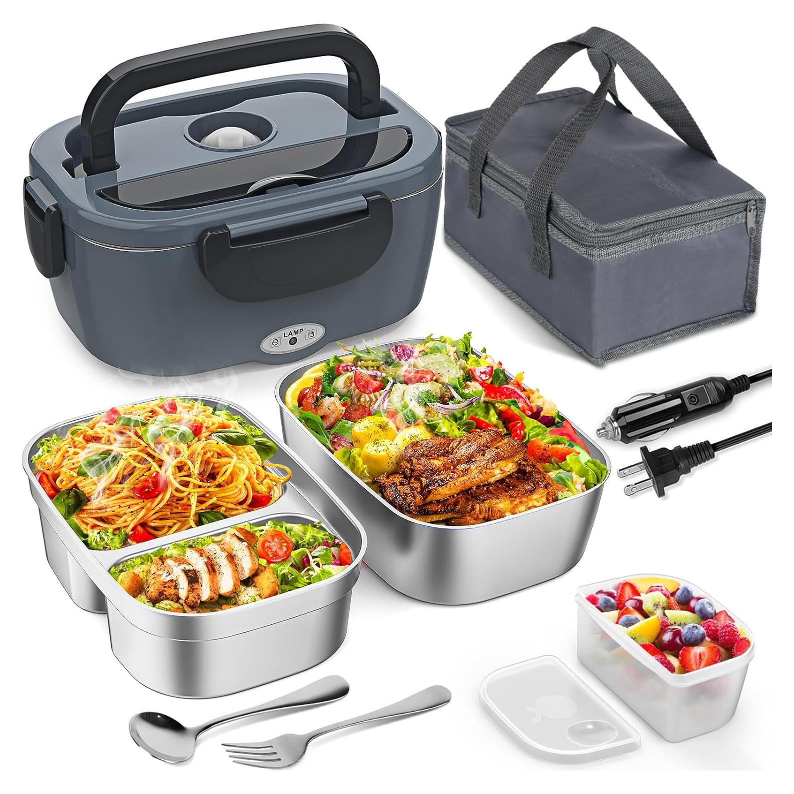 Caja de Almuerzo Eléctrica Vingud 1.5L 80W para Coche y Hogar