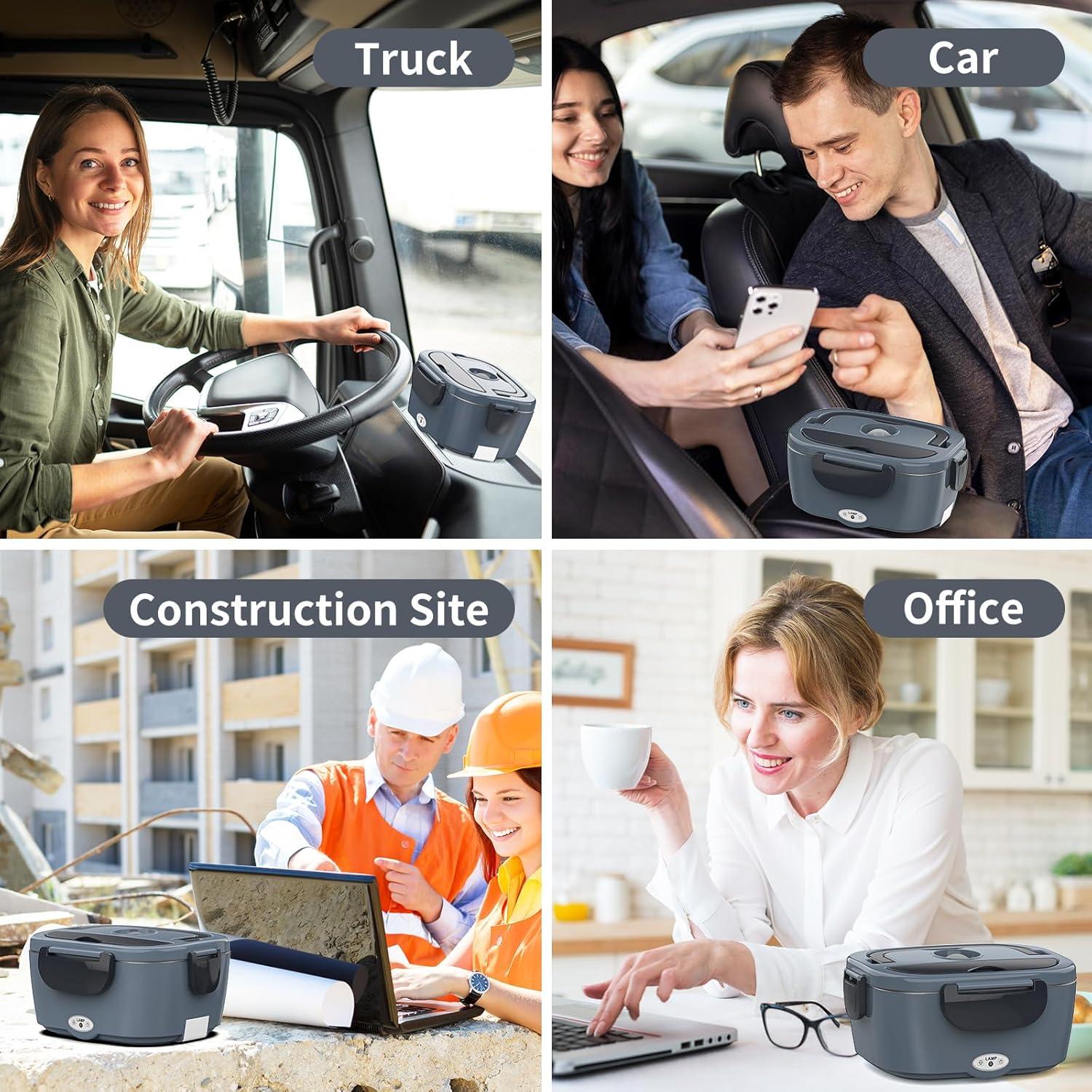 Caja de Almuerzo Eléctrica Vingud 1.5L 80W para Coche y Hogar