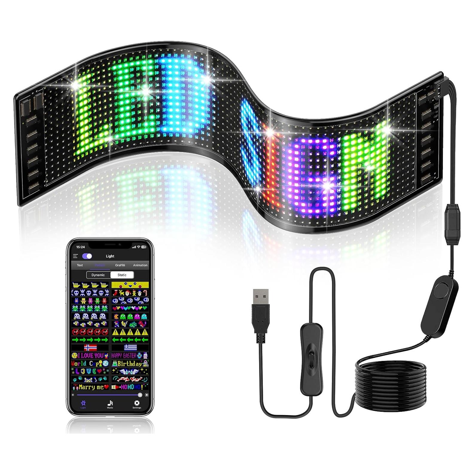 Cartel LED Programable Epoium 68.58x12.7cm Bluetooth