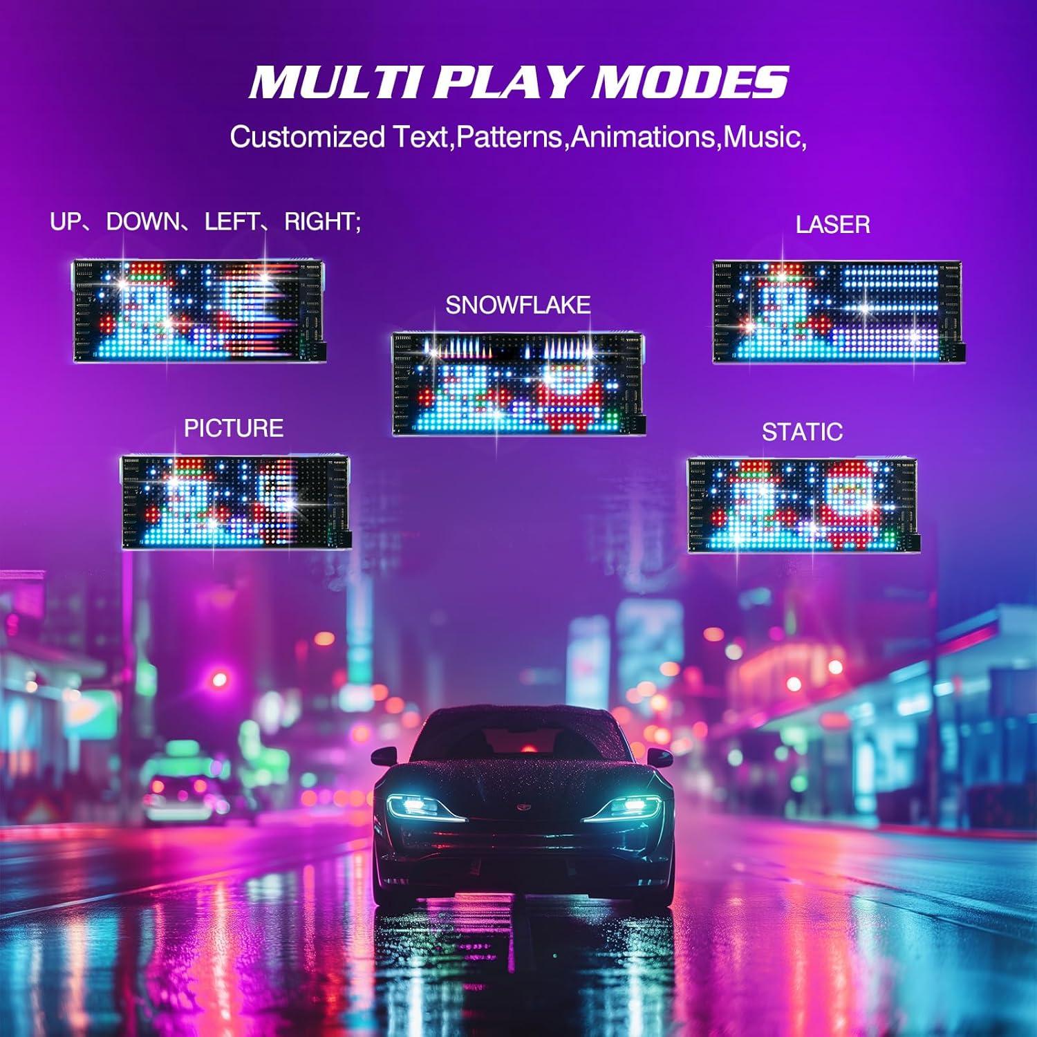 Cartel LED Programable Epoium 68.58x12.7cm Bluetooth