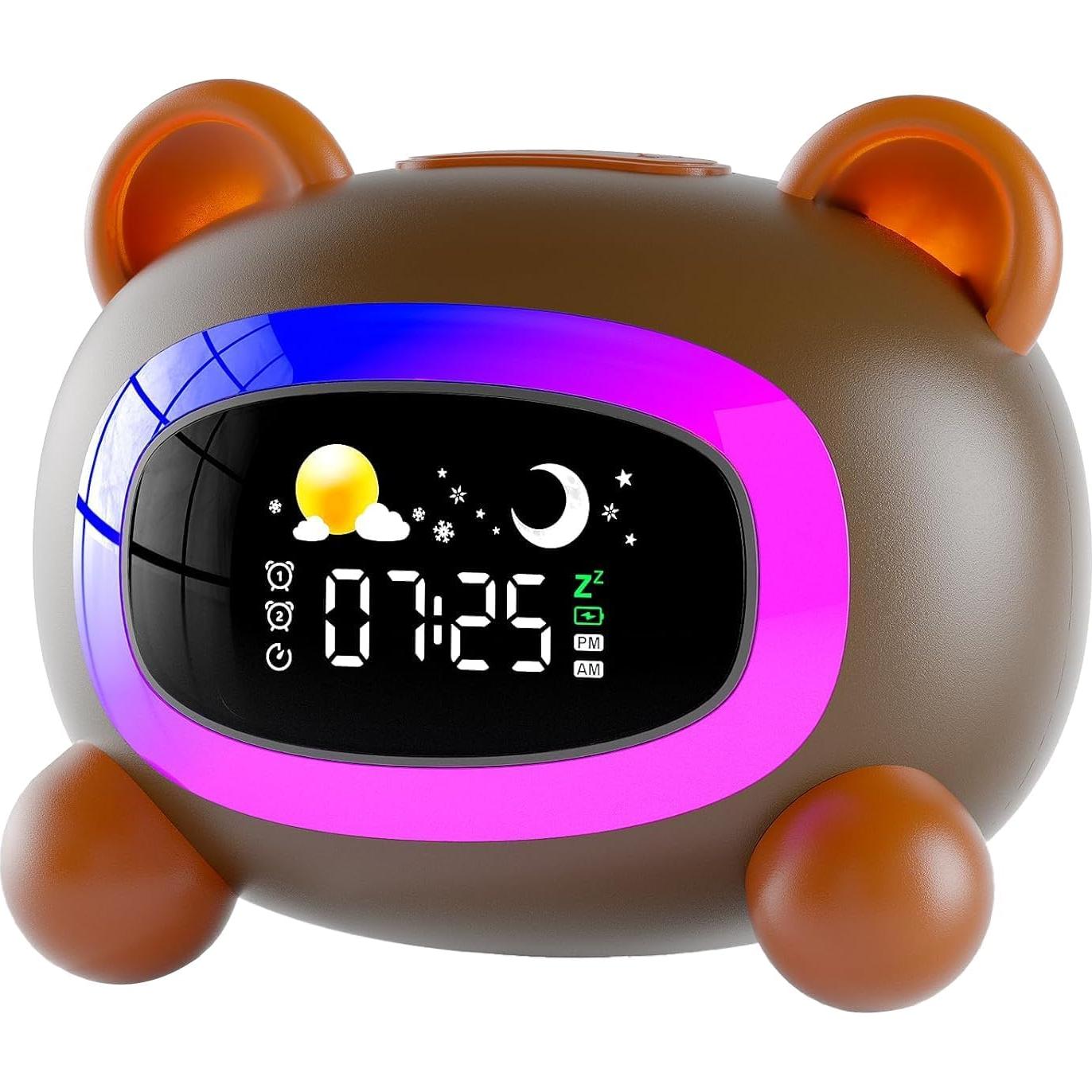 Reloj Despertador Infantil ANALOI Oso SG5 con Luz Nocturna