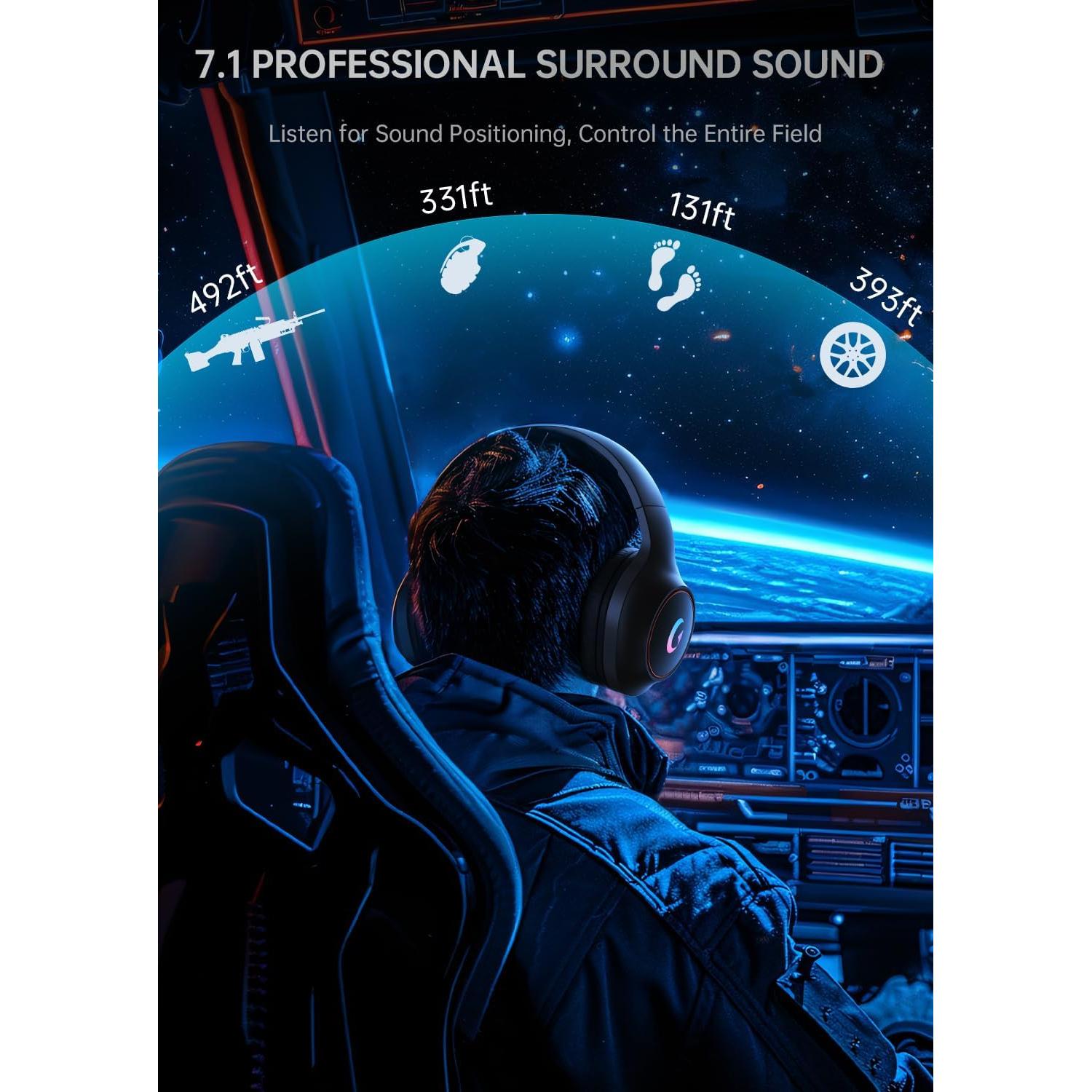 Auriculares Gaming Syndesmos CM7002 con Sonido Surround 7.1