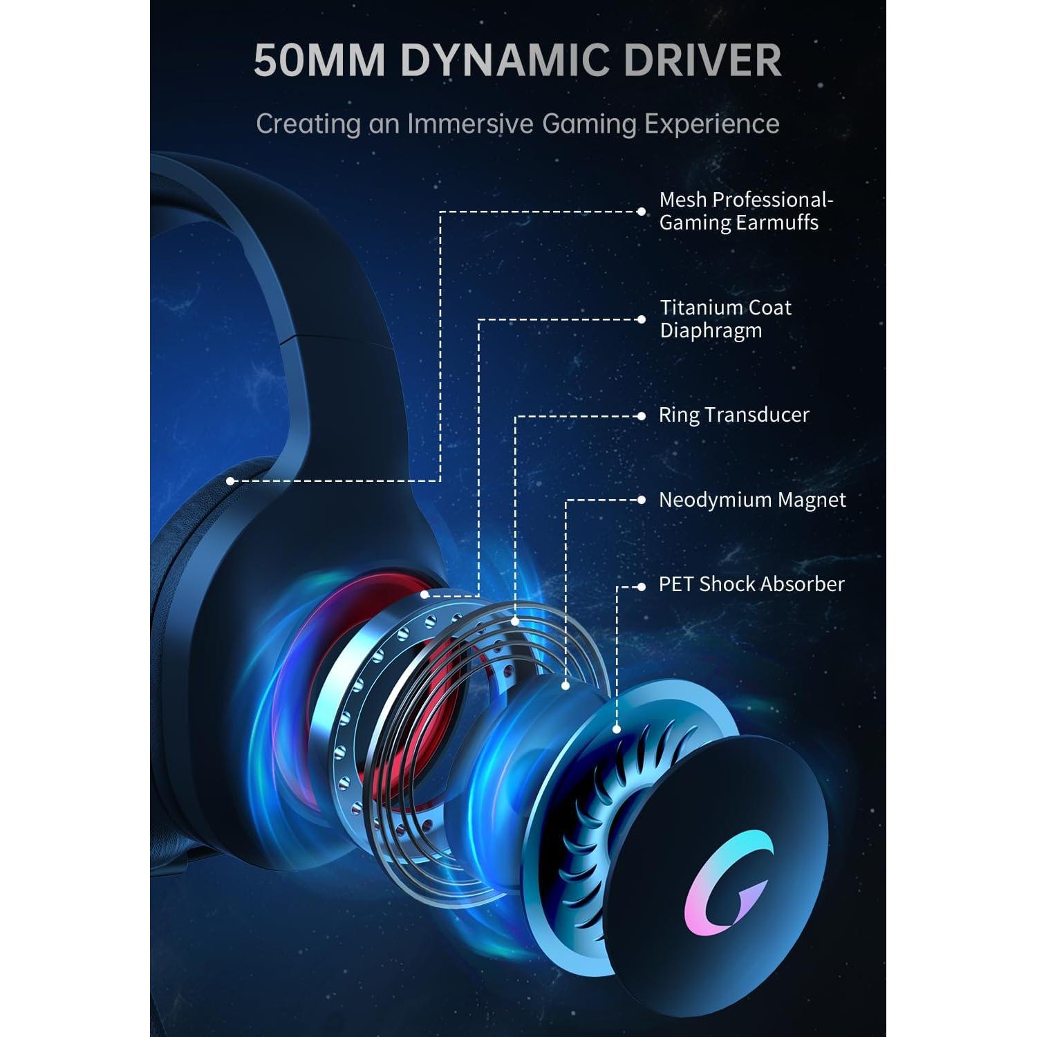 Auriculares Gaming Syndesmos CM7002 con Sonido Surround 7.1