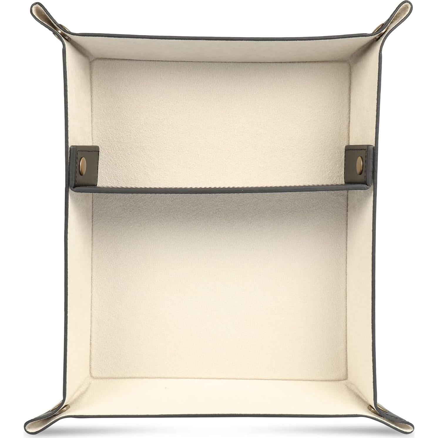 Organizador de Bandeja de Cuero Londo Negro 20x24x5 cm