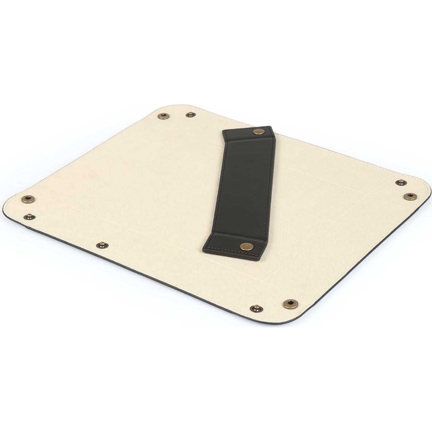 Organizador de Bandeja de Cuero Londo Negro 20x24x5 cm