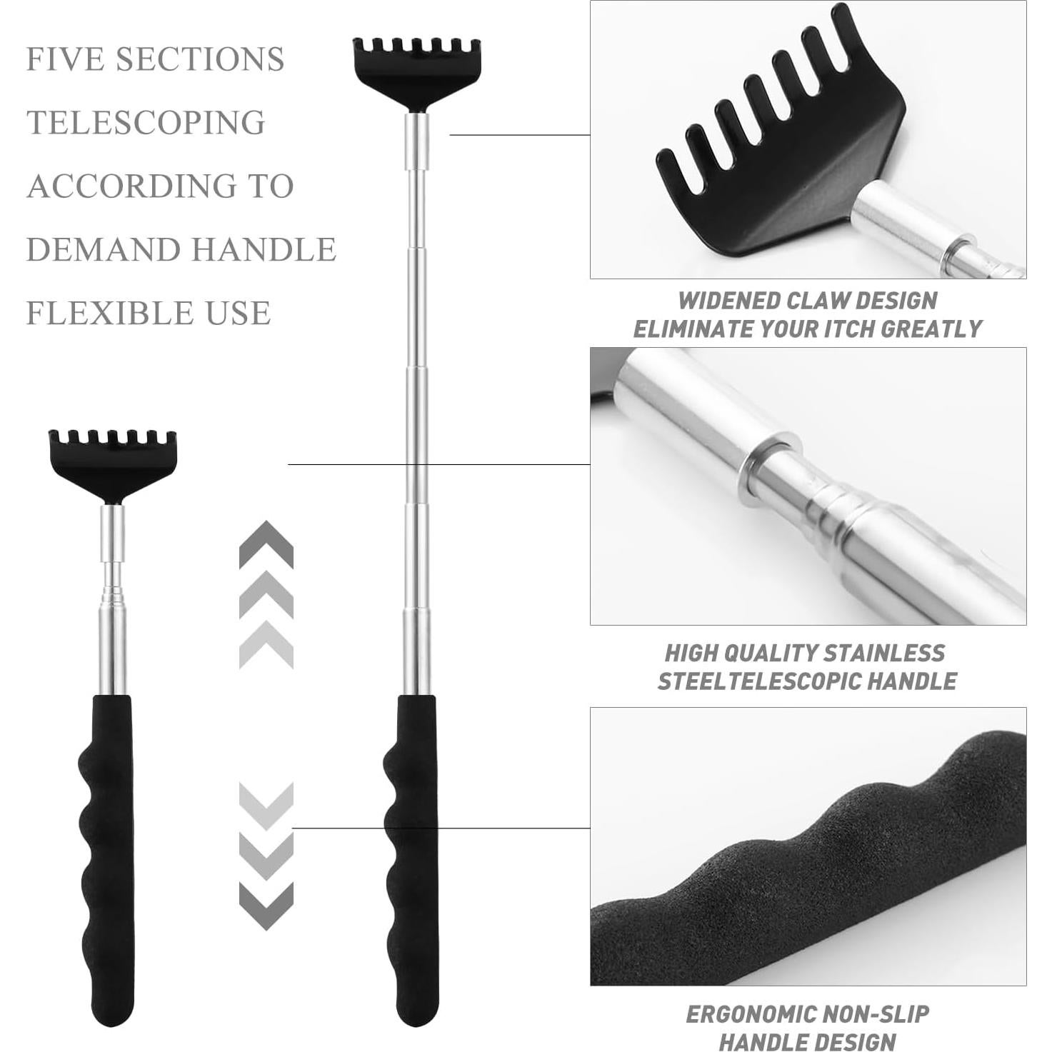 Rascador de Cabeza y Espalda Svjetiq Extensible 20 Dedos
