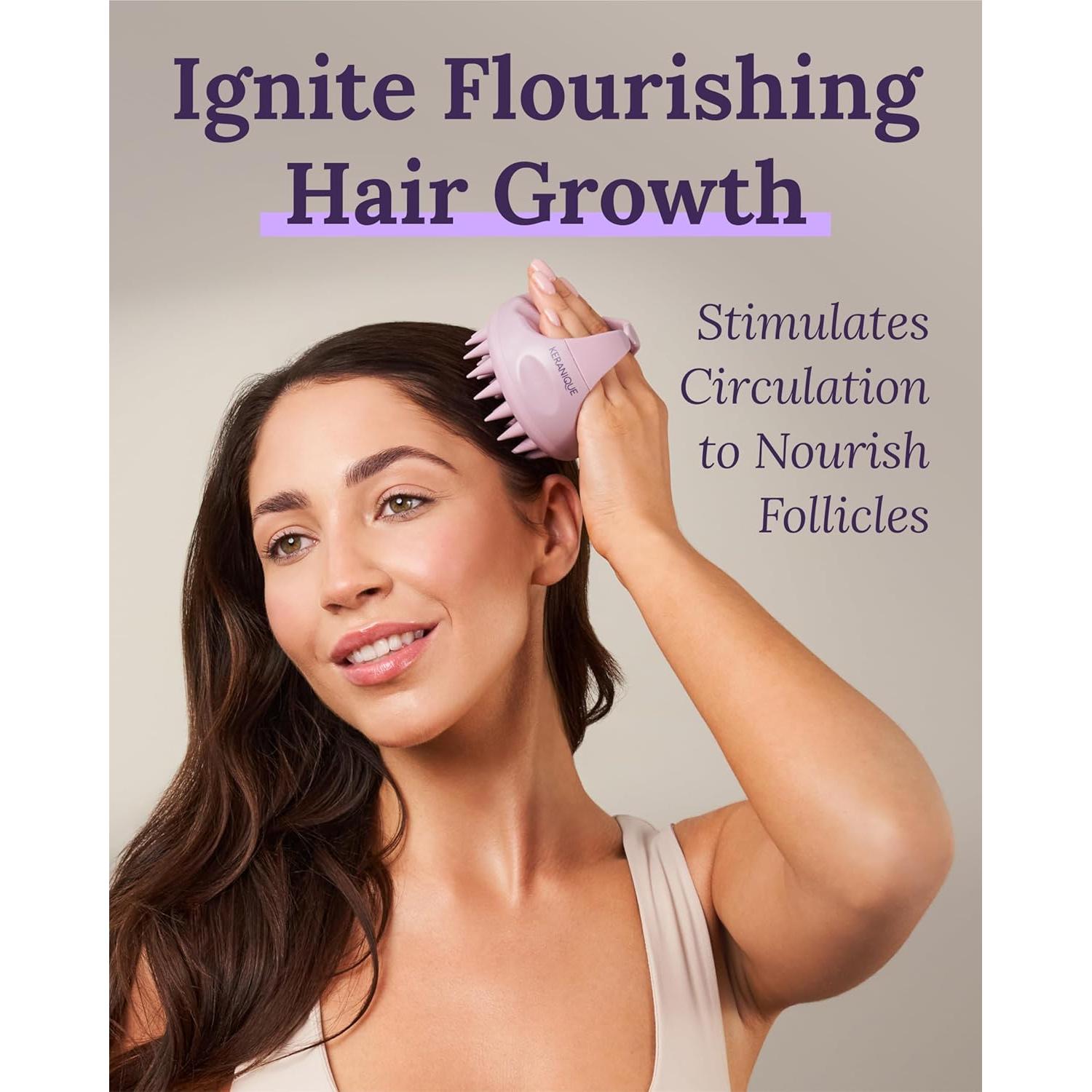 Masajeador Cuero Cabelludo Keranique Estimulador Crecimiento