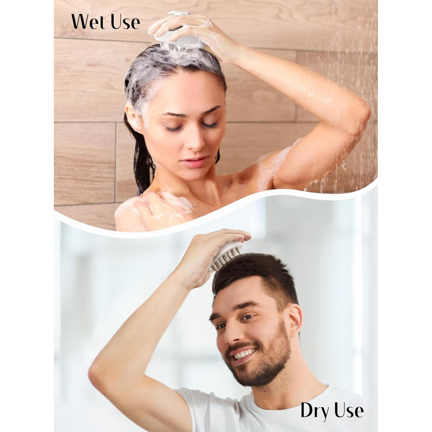 Masajeador de Cuero Cabelludo HEETA Beige para Crecimiento