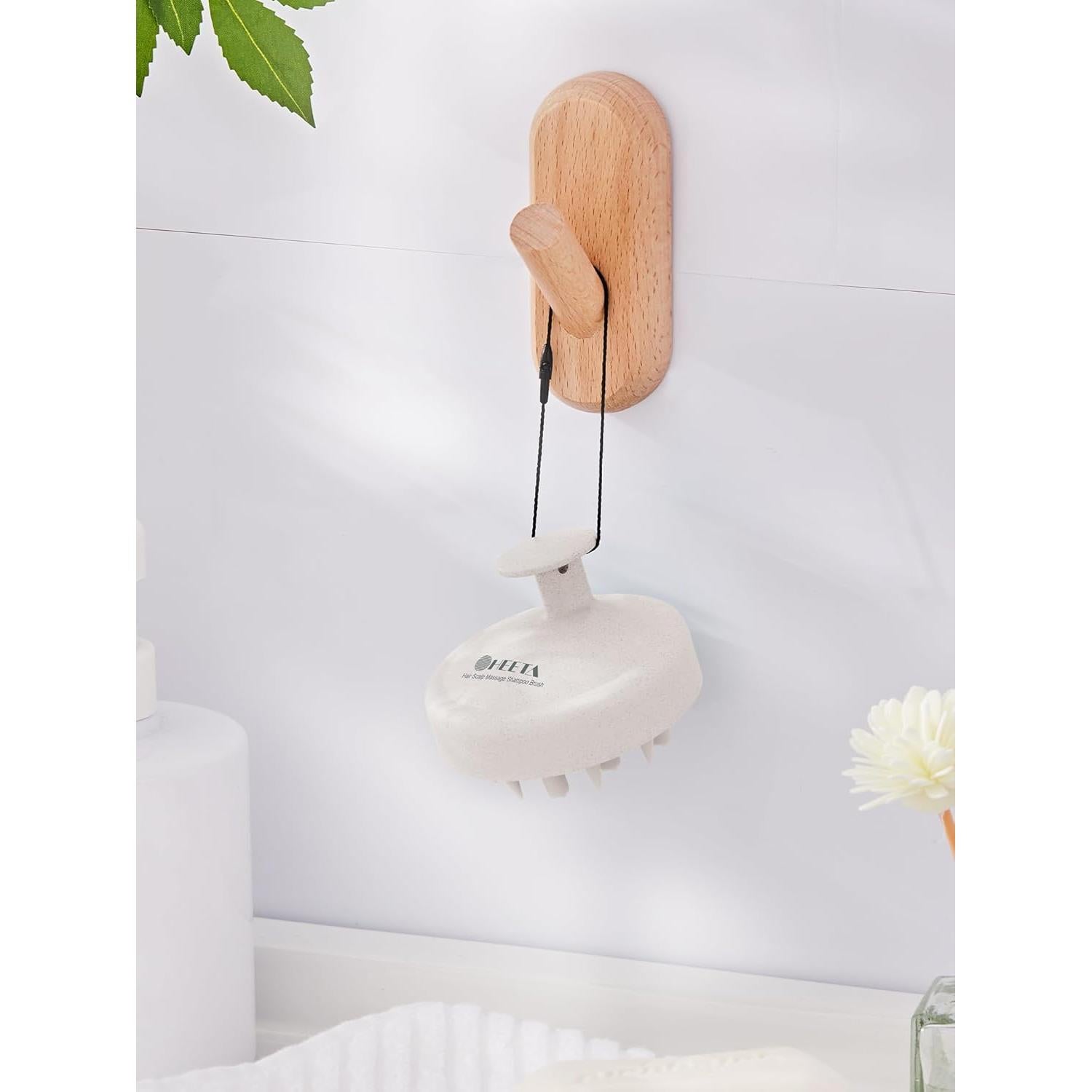 Masajeador de Cuero Cabelludo HEETA Beige para Crecimiento