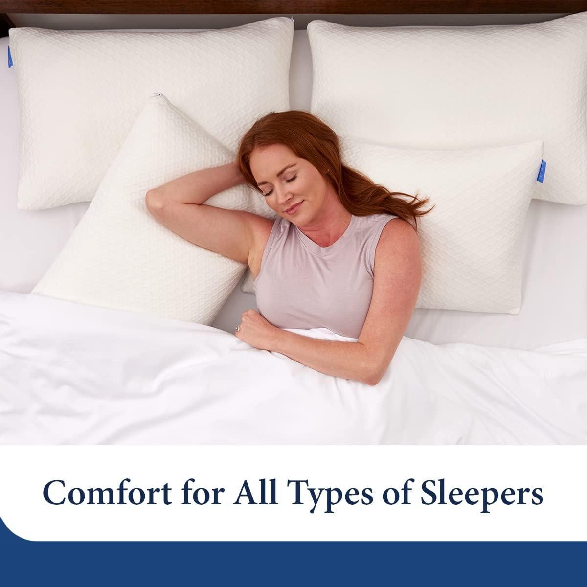 Almohada de Espuma de Memoria Colección Cosy House Reina Ajustable