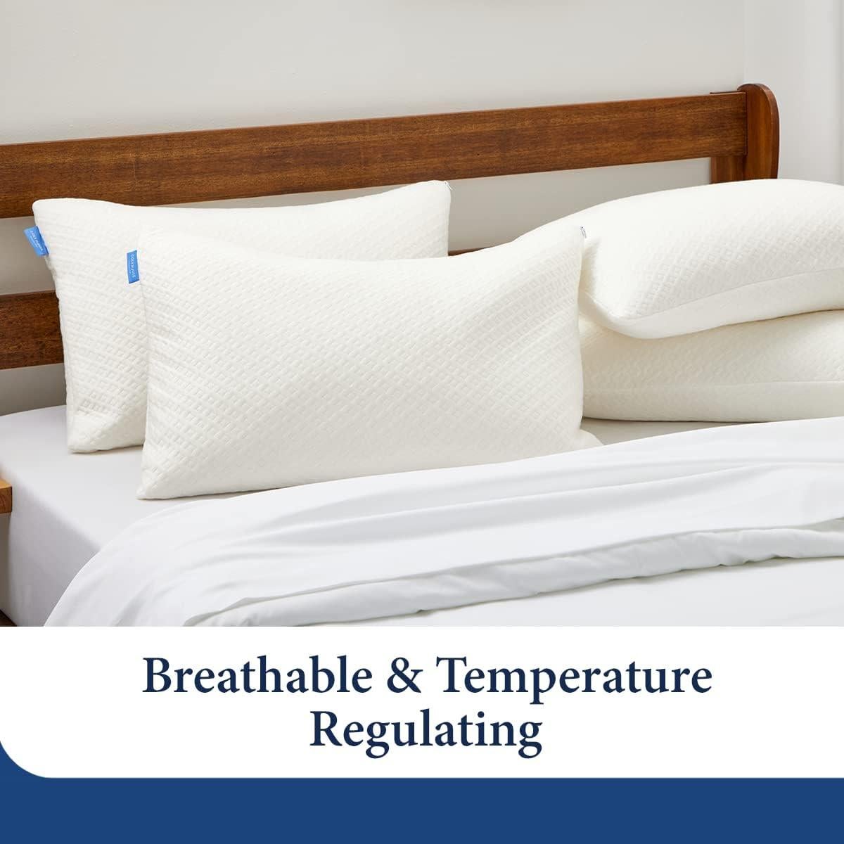 Almohada de Espuma de Memoria Colección Cosy House Reina Ajustable