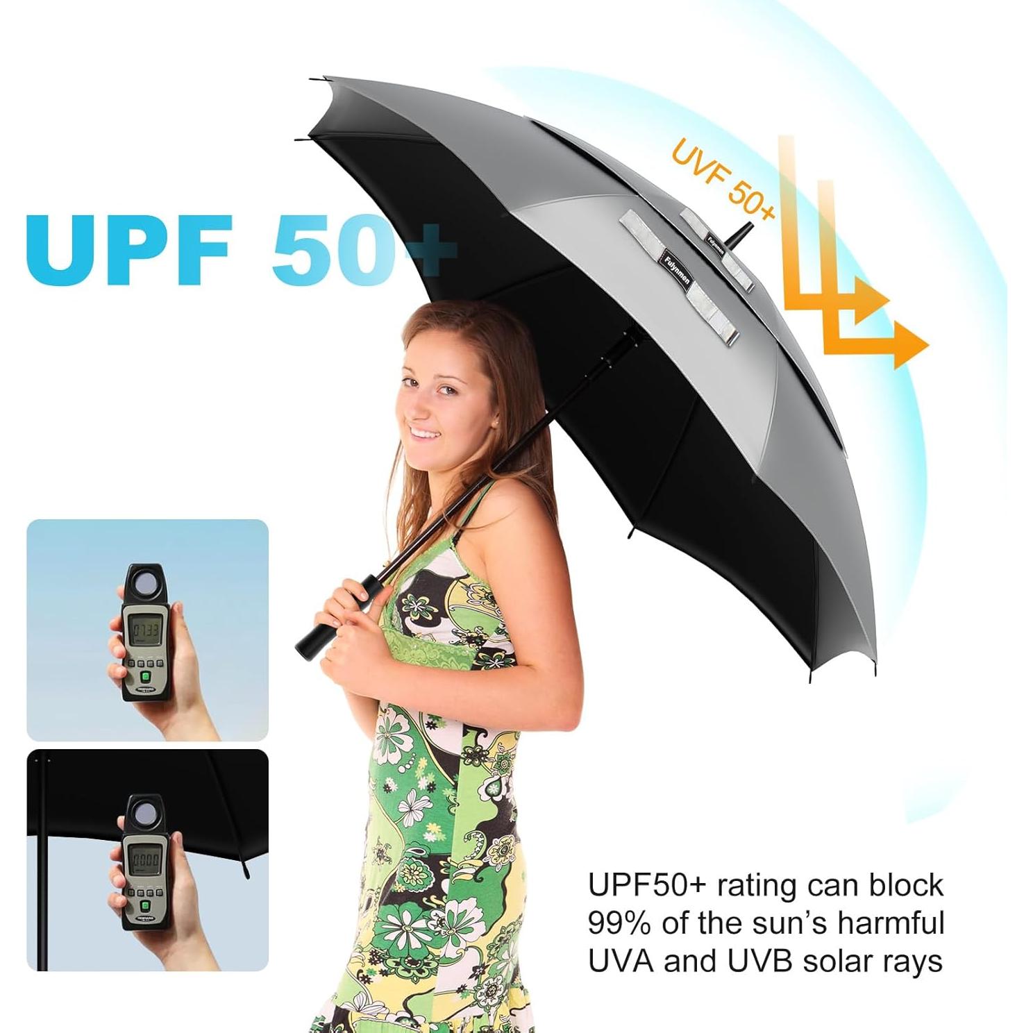 Sombrilla de Sol Fulynmen 137 cm UPF50+ Automática