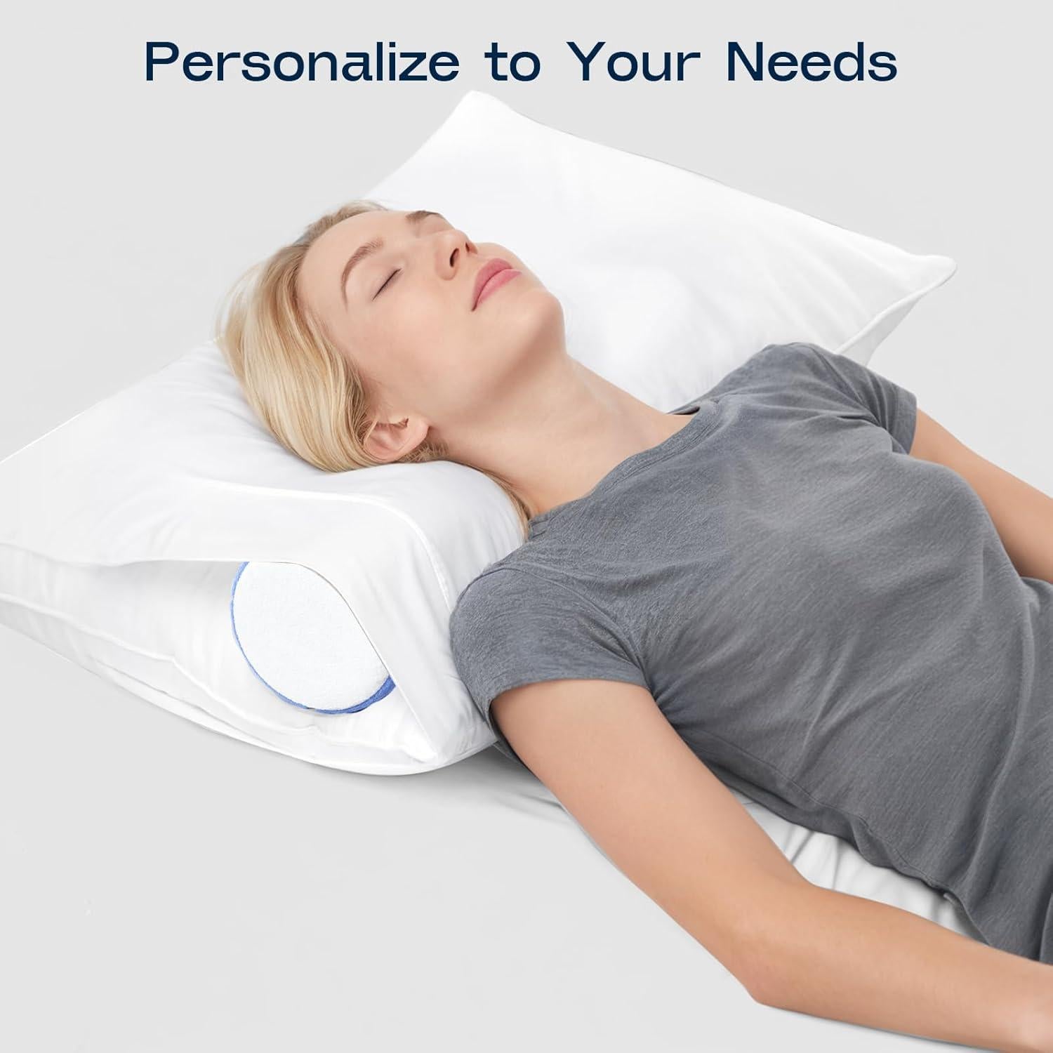 Almohada Cervical Rollo Forcanby Espuma Viscoelástica 40.6x16cm