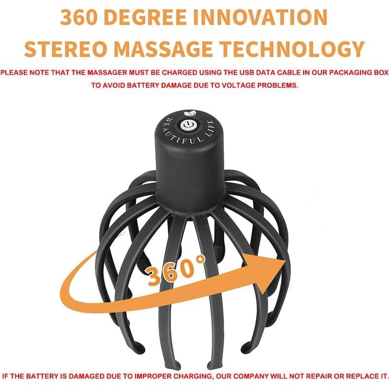 Masajeador Eléctrico de Cuero Cabelludo ONIYEA 3 Modos