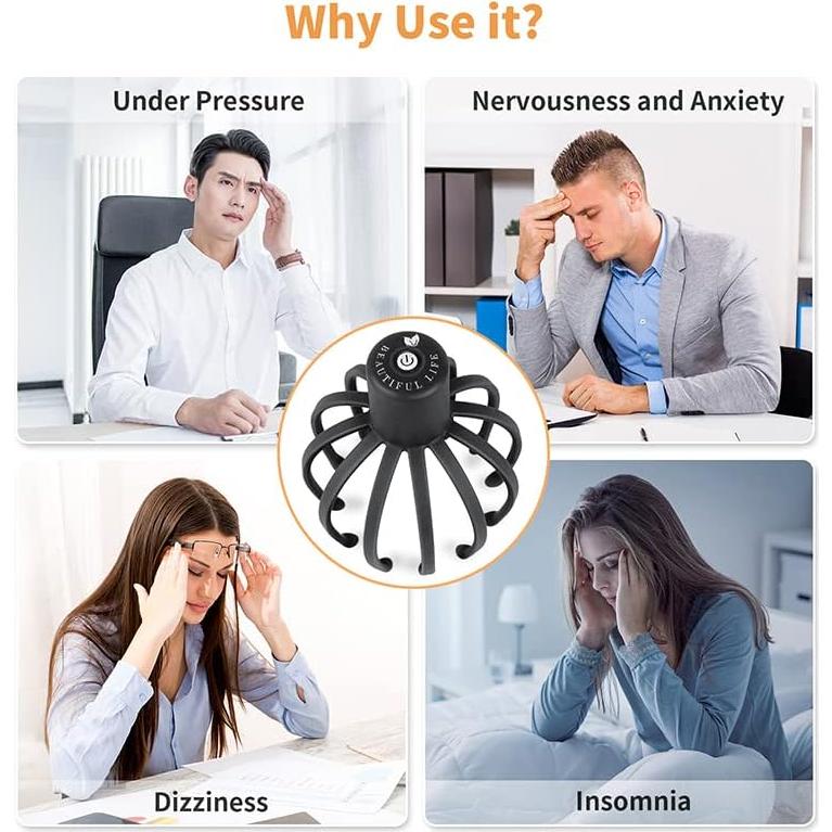 Masajeador Eléctrico de Cuero Cabelludo ONIYEA 3 Modos