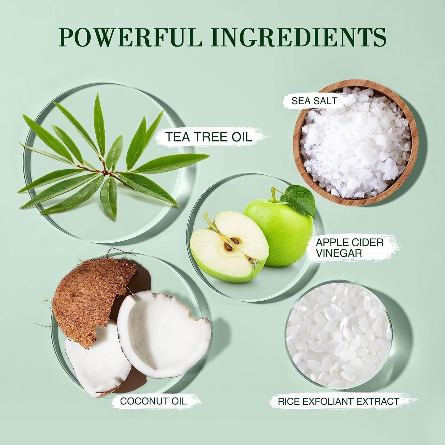 Exfoliante de cuero cabelludo SHVYOG 300 g con aceite de árbol de té