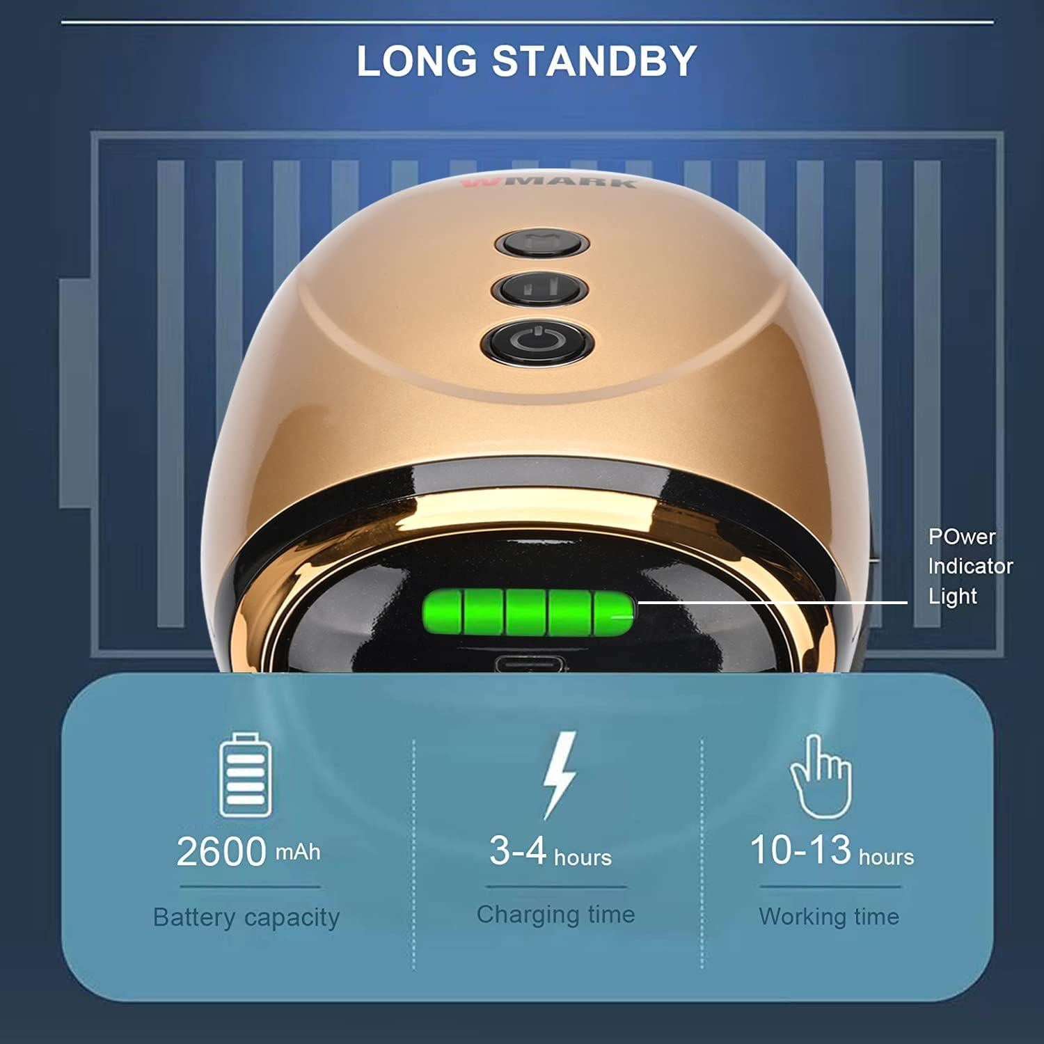 Masajeador de Calor Inalámbrico WMARK 2600mAh para Cuello