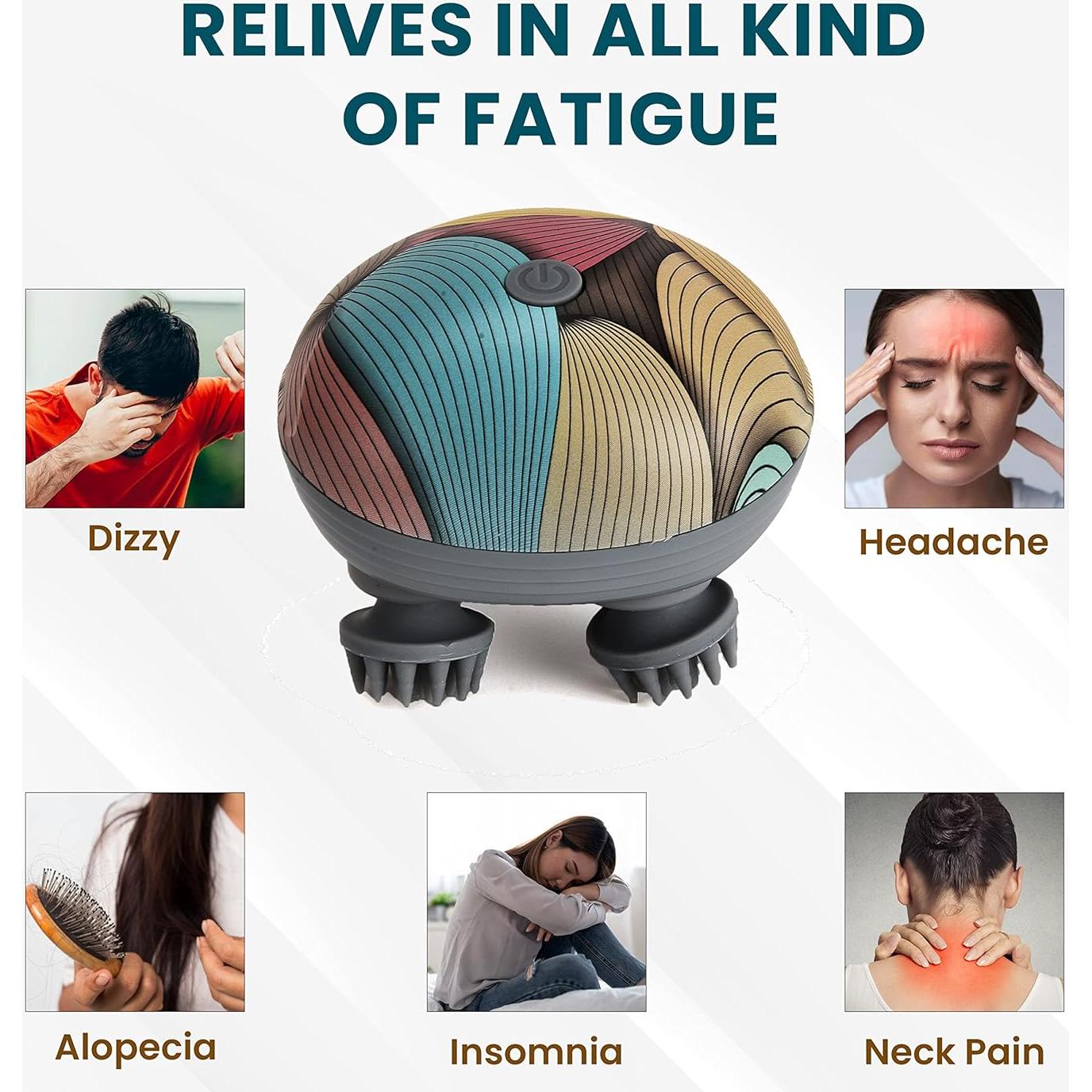 Masajeador de cuero cabelludo Eilison EHM-02MC a prueba de agua