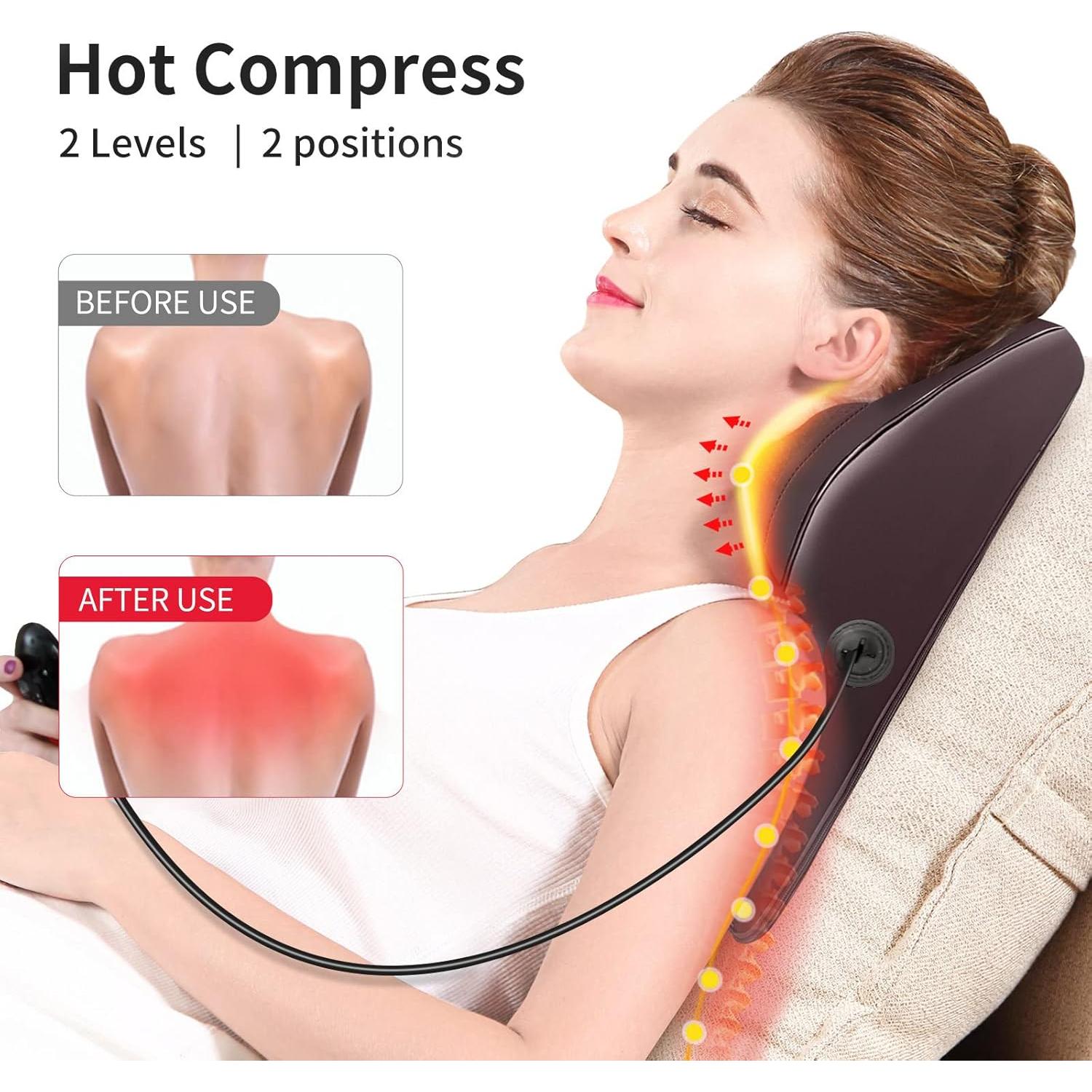 Masajeador de Espalda y Cuello Boriwat R7-M85 con Calor