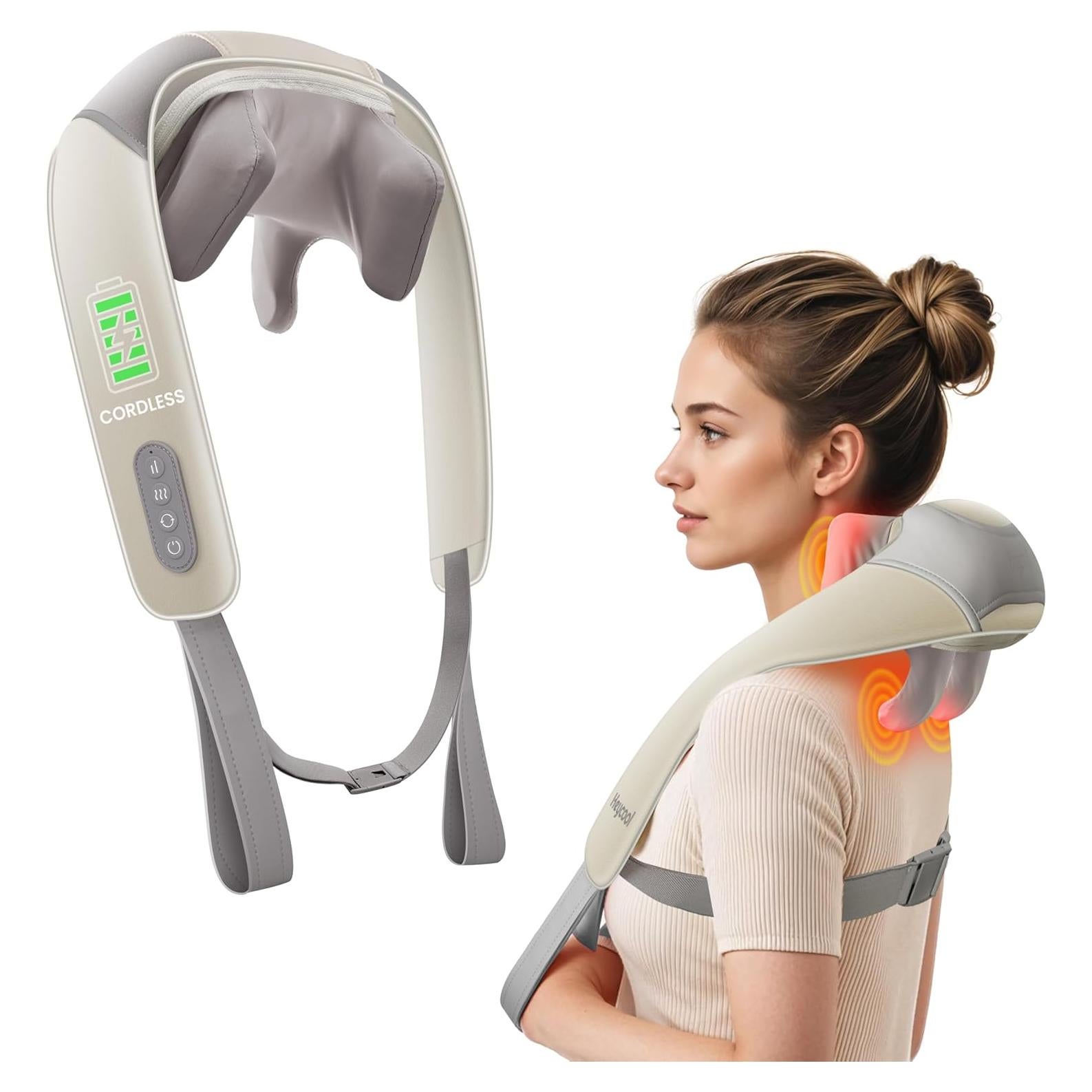 Masajeador de Cuello Heycool 4D Inalámbrico con Calor