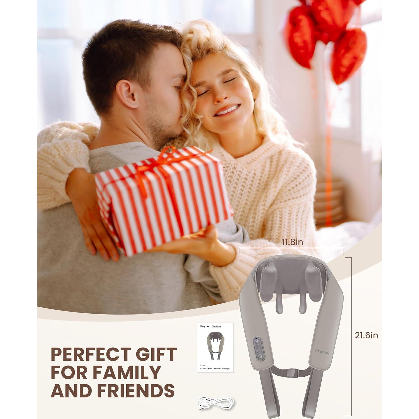 Masajeador de Cuello Heycool 4D Inalámbrico con Calor