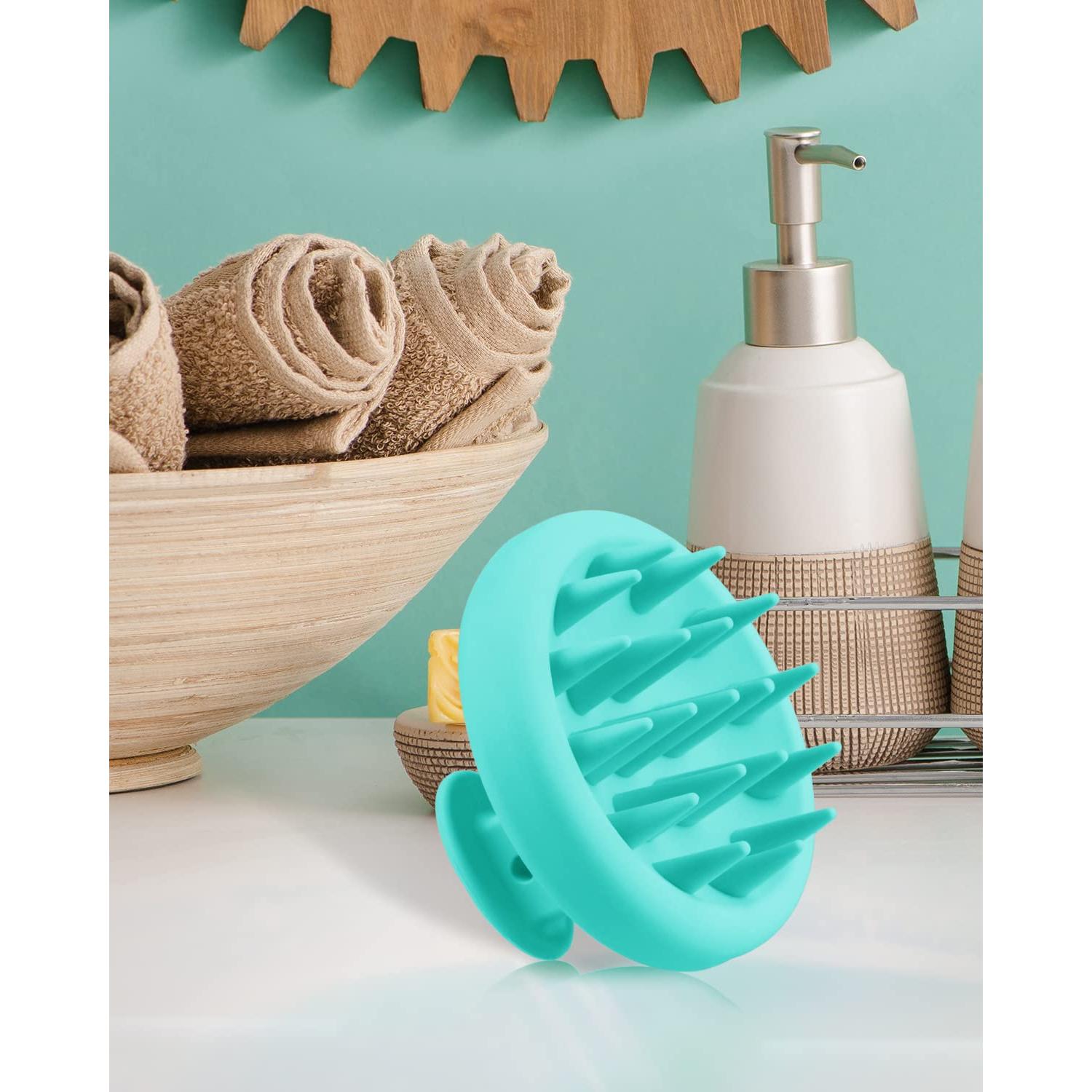 BEAUTLOHAS Cepillo Masajeador de Cuero Cabelludo Verde