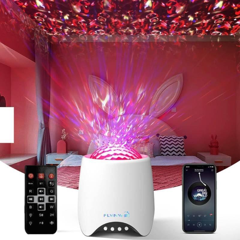 Hoom Decor Star Projector, Galaxy Projector for Bedroom, Night Lights for Kids, Ceiling Projector for Teen Girls, Night Light Projector for Bedroom, Music Speaker, White Noise Sound Machine