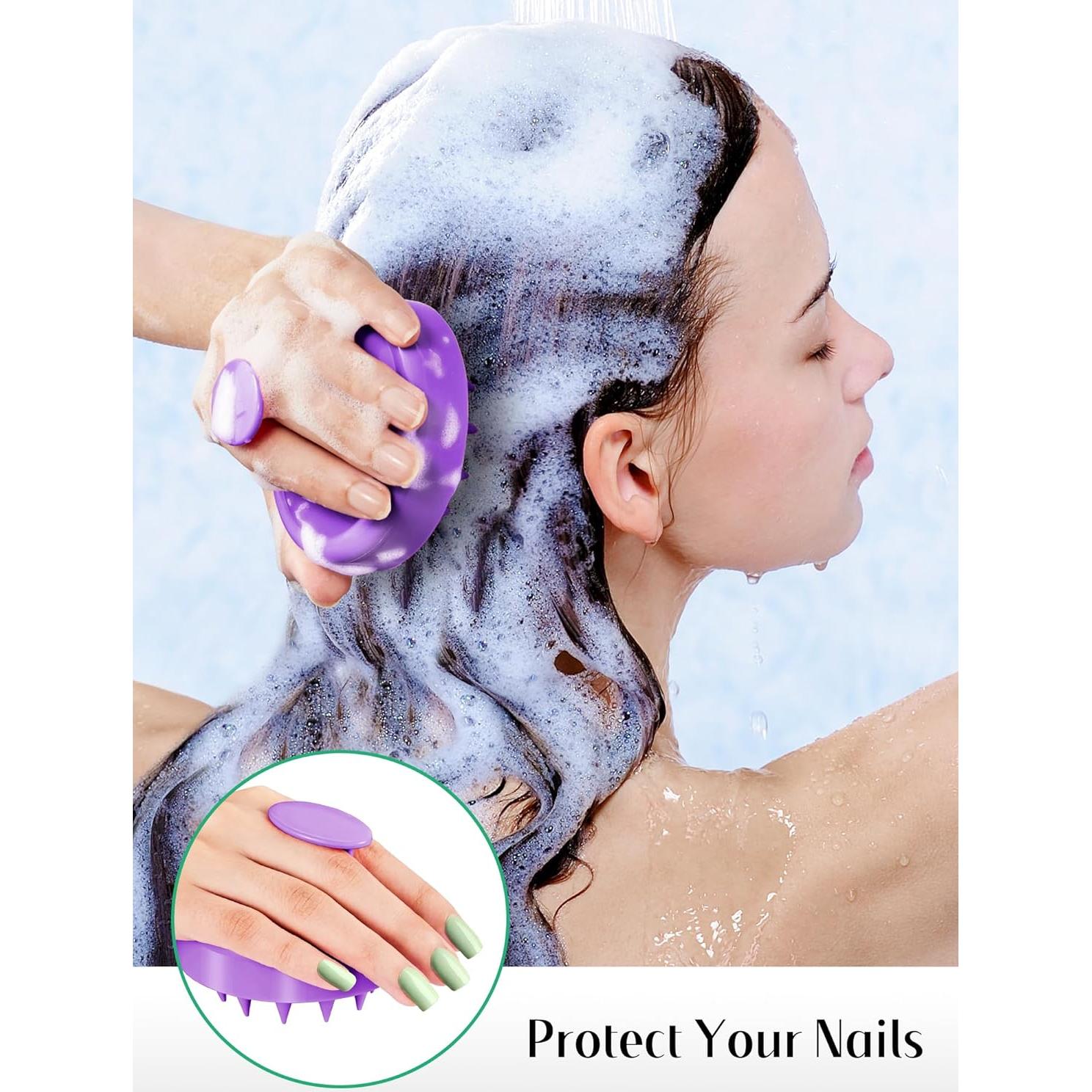 HEETA Cepillo Masajeador de Cuero Cabelludo 2 Piezas