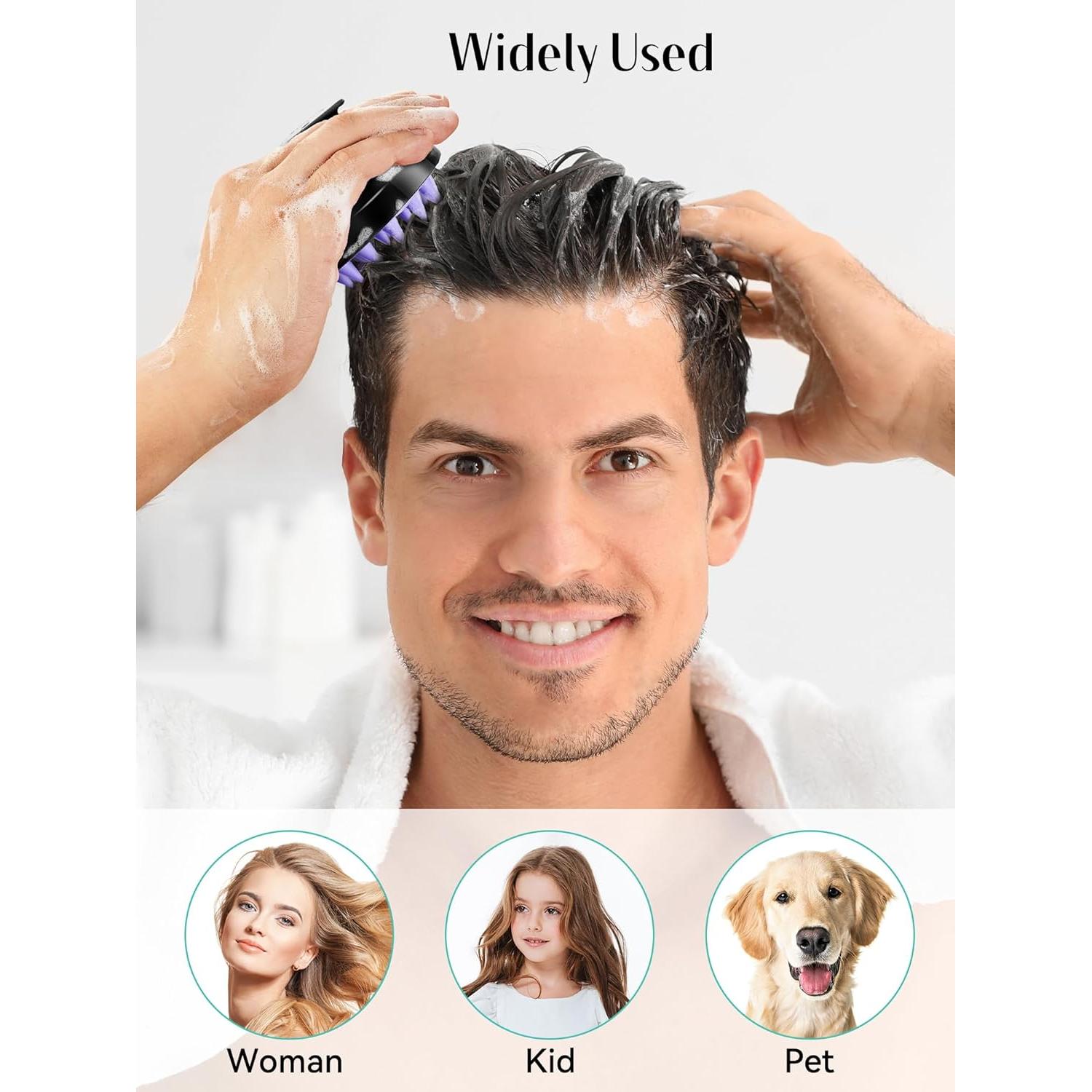 HEETA Cepillo Masajeador de Cuero Cabelludo 2 Piezas