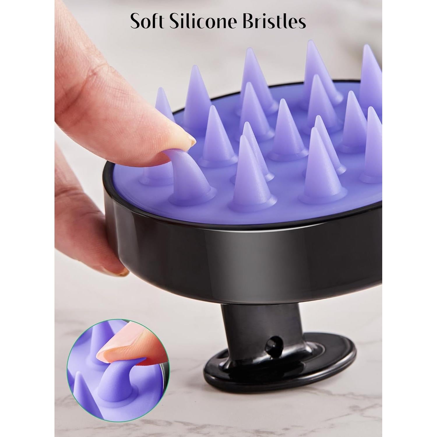 HEETA Cepillo Masajeador de Cuero Cabelludo 2 Piezas