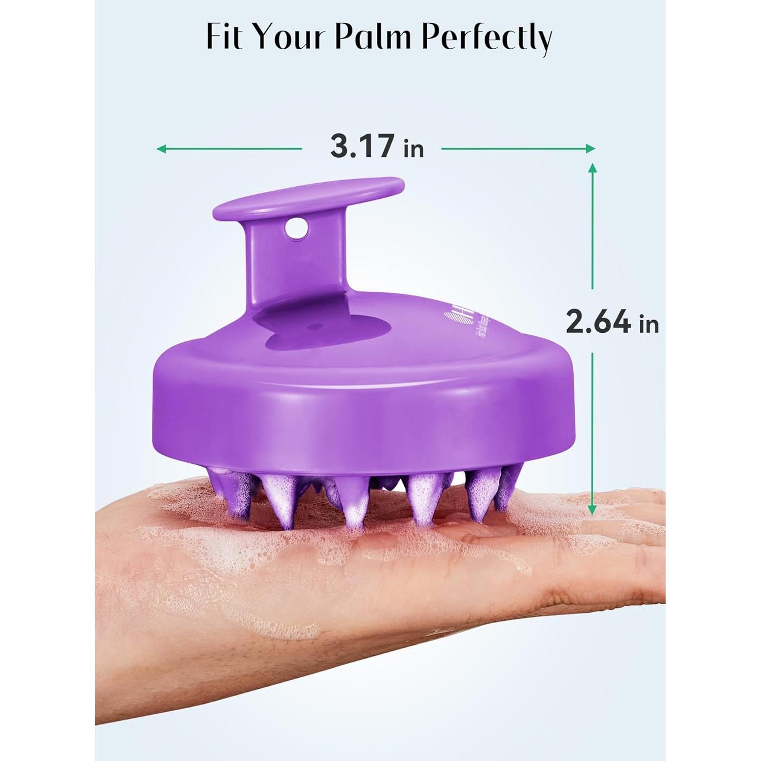 HEETA Cepillo Masajeador de Cuero Cabelludo 2 Piezas