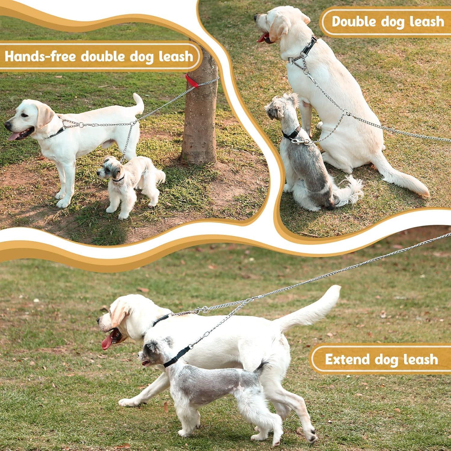 Correa Doble para Perros PETTOM XS 2.5mm 40cm Alta Resistencia