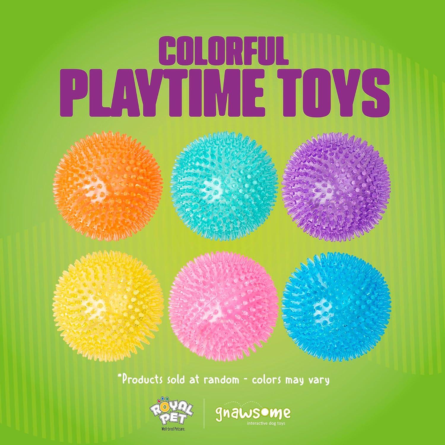 Pelota Squeaker Mediana Gnawsome Royal Pet 8.9 cm para Perros