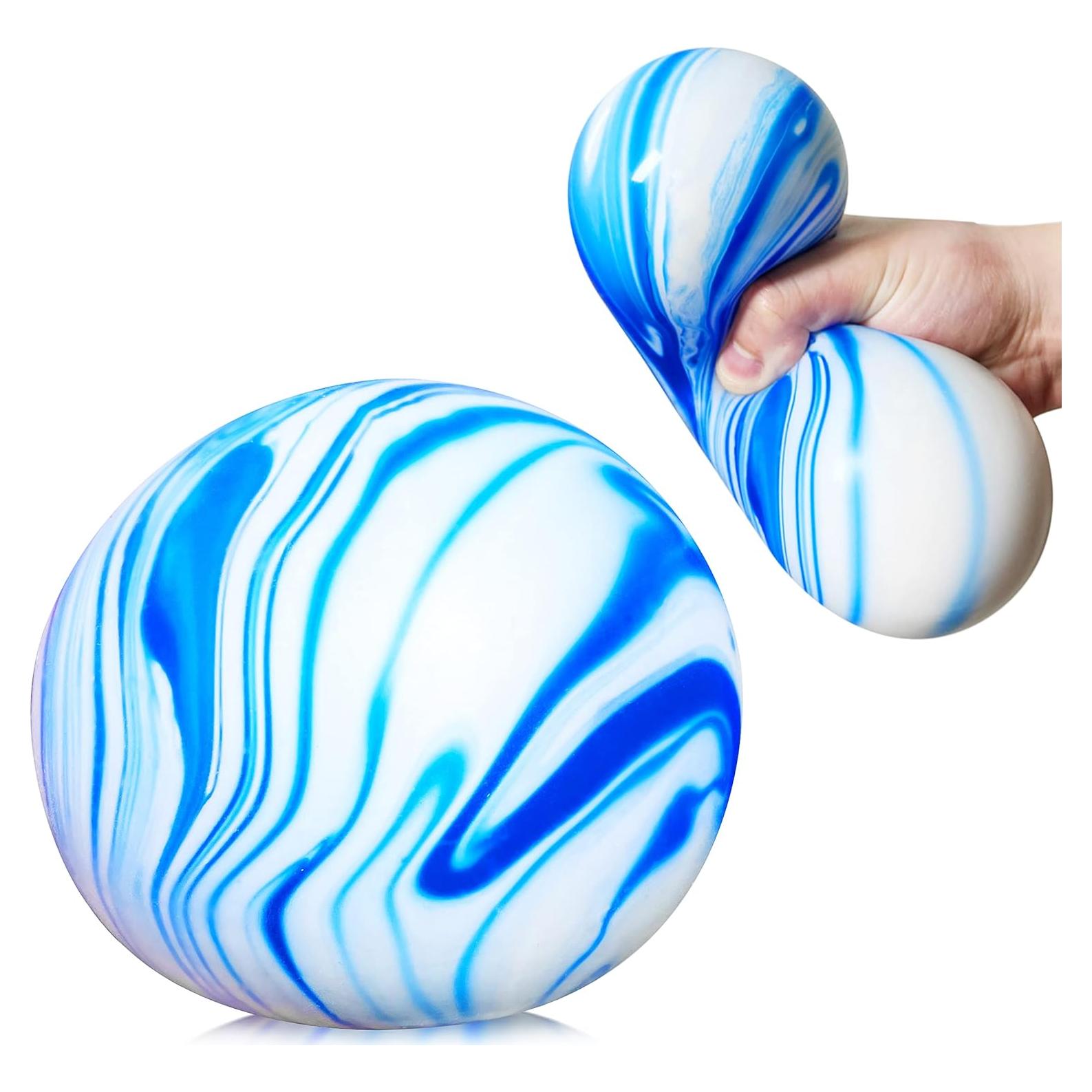 Pelota de Estrés Jumbo Kawaite Azul - Alivio de Ansiedad