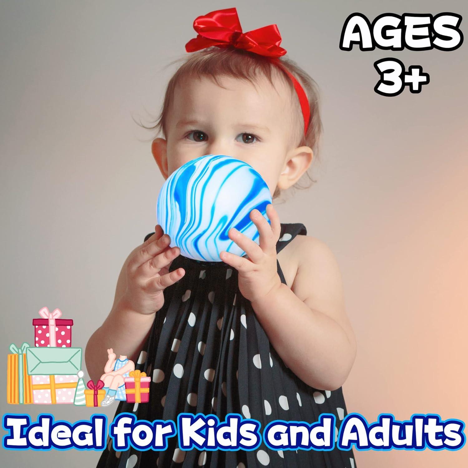 Pelota de Estrés Jumbo Kawaite Azul - Alivio de Ansiedad