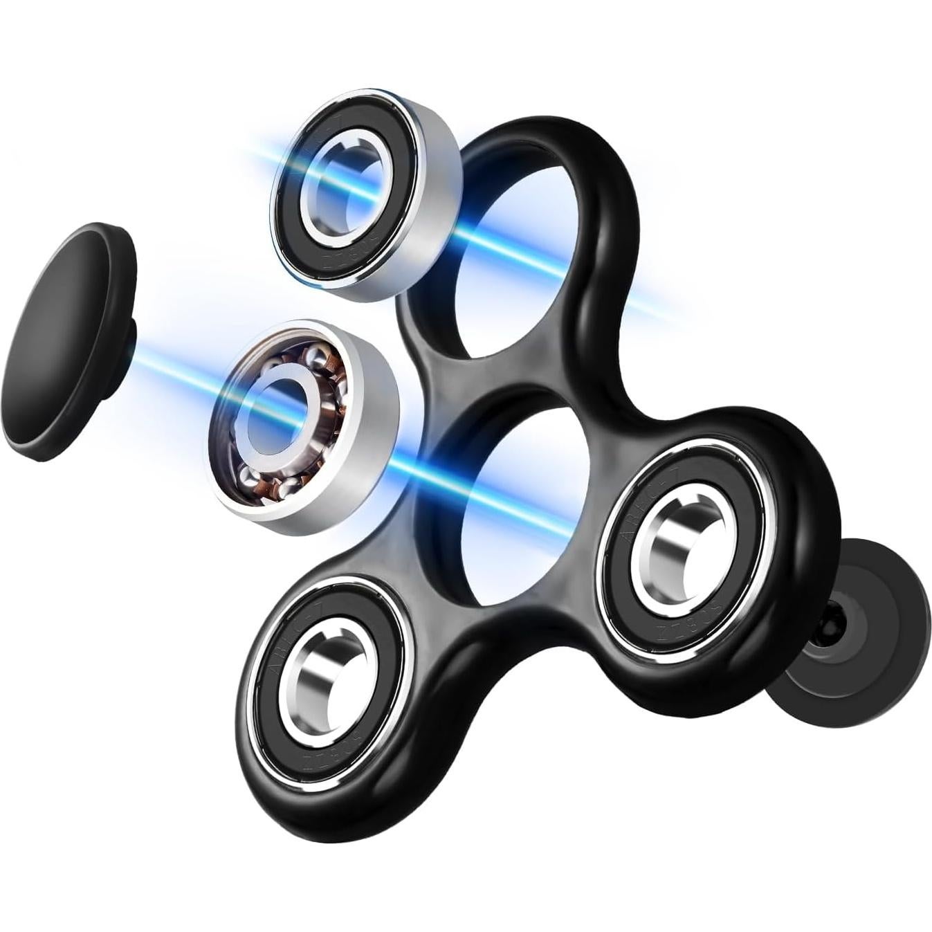 Spinner Antiestrés SCIONE Negro - Juguete Sensorial para TDAH