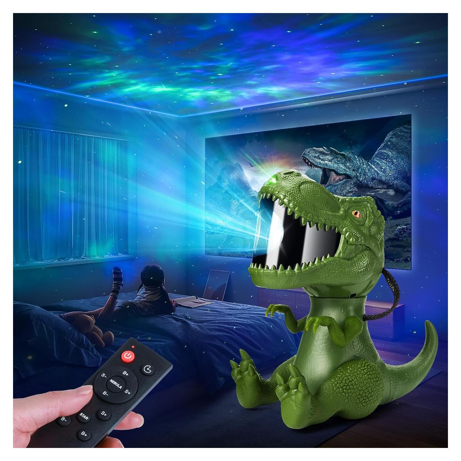 Proyector de Estrellas Dinosaurio Kidsjoy Verde 10cm