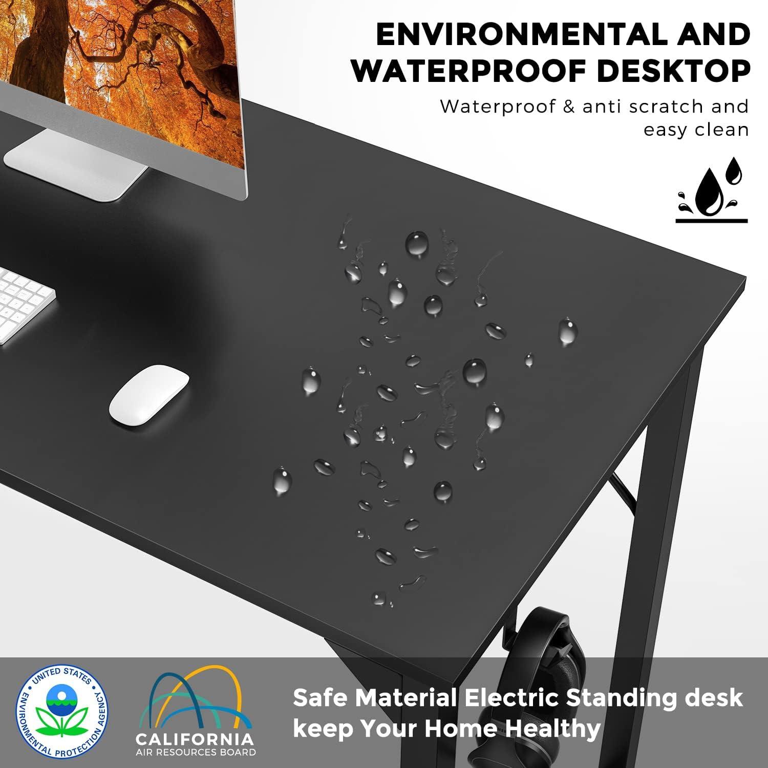 Escritorio DUMOS de Oficina Pequeño 81.28 cm Negro Moderno