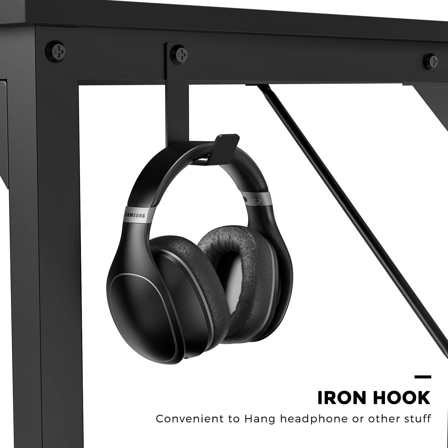 Escritorio DUMOS de Oficina Pequeño 81.28 cm Negro Moderno