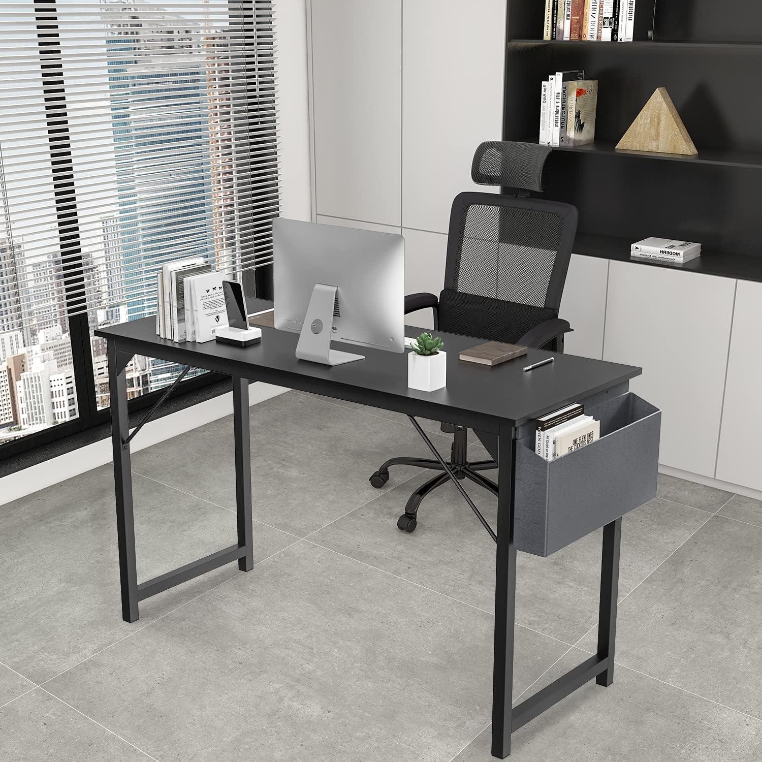 Escritorio DUMOS de Oficina Pequeño 81.28 cm Negro Moderno