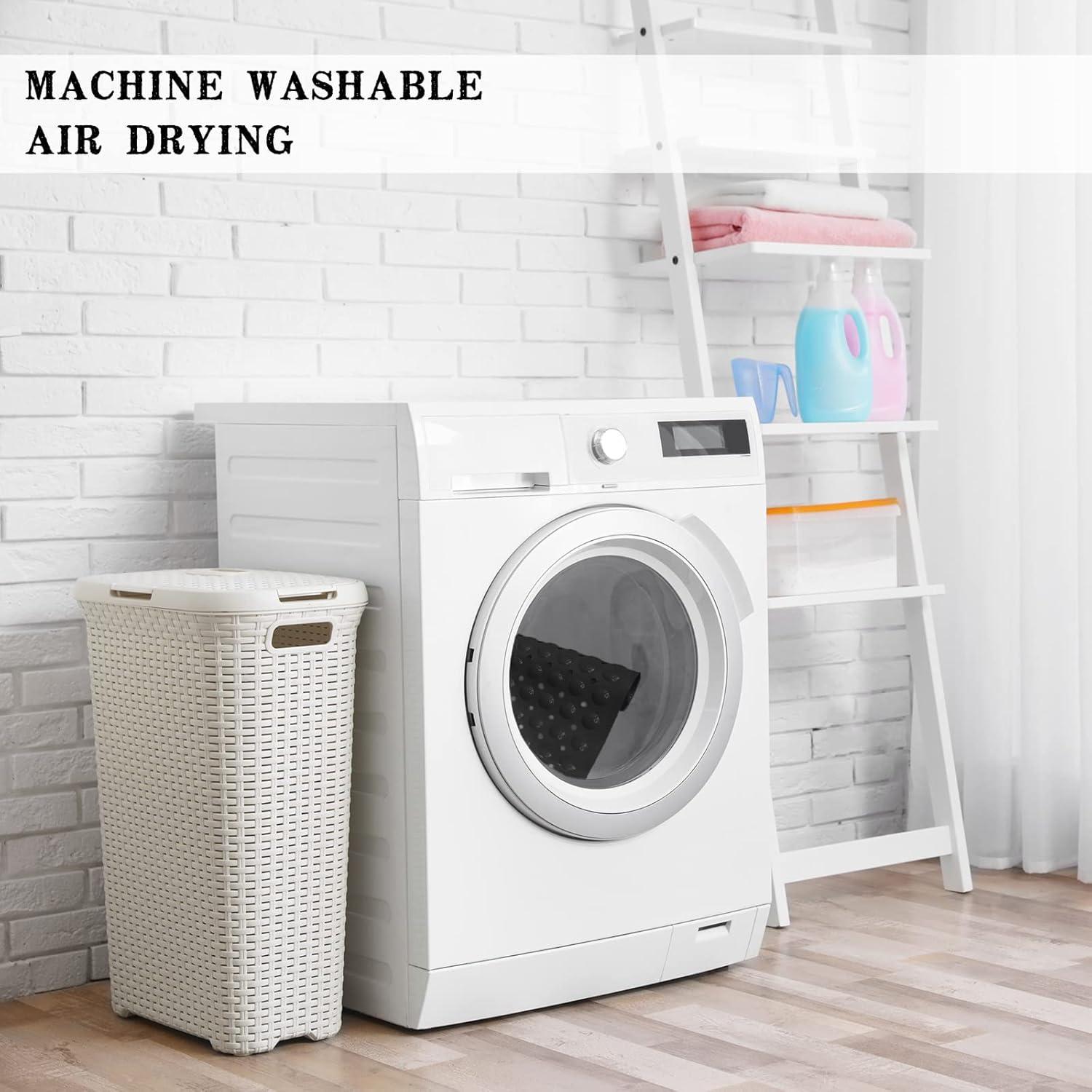 Alfombrilla Antideslizante Linoows 99x41cm Negra Lavable